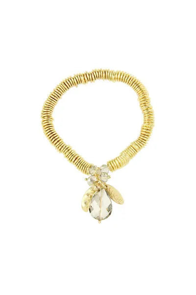 Saachi Women's Gold Pea Pod Bracelet