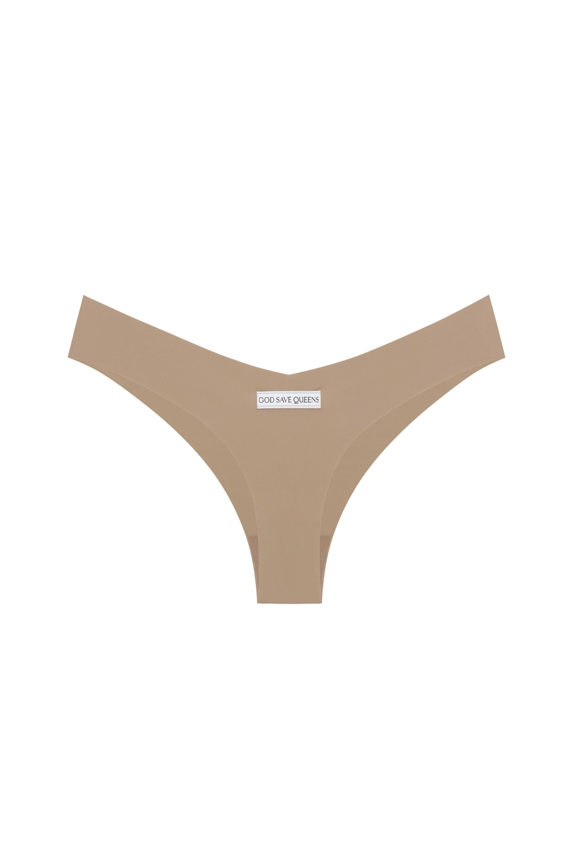 God Save Queens Women's Neutrals Second Skin Cheeky Panty Mocha In Brown