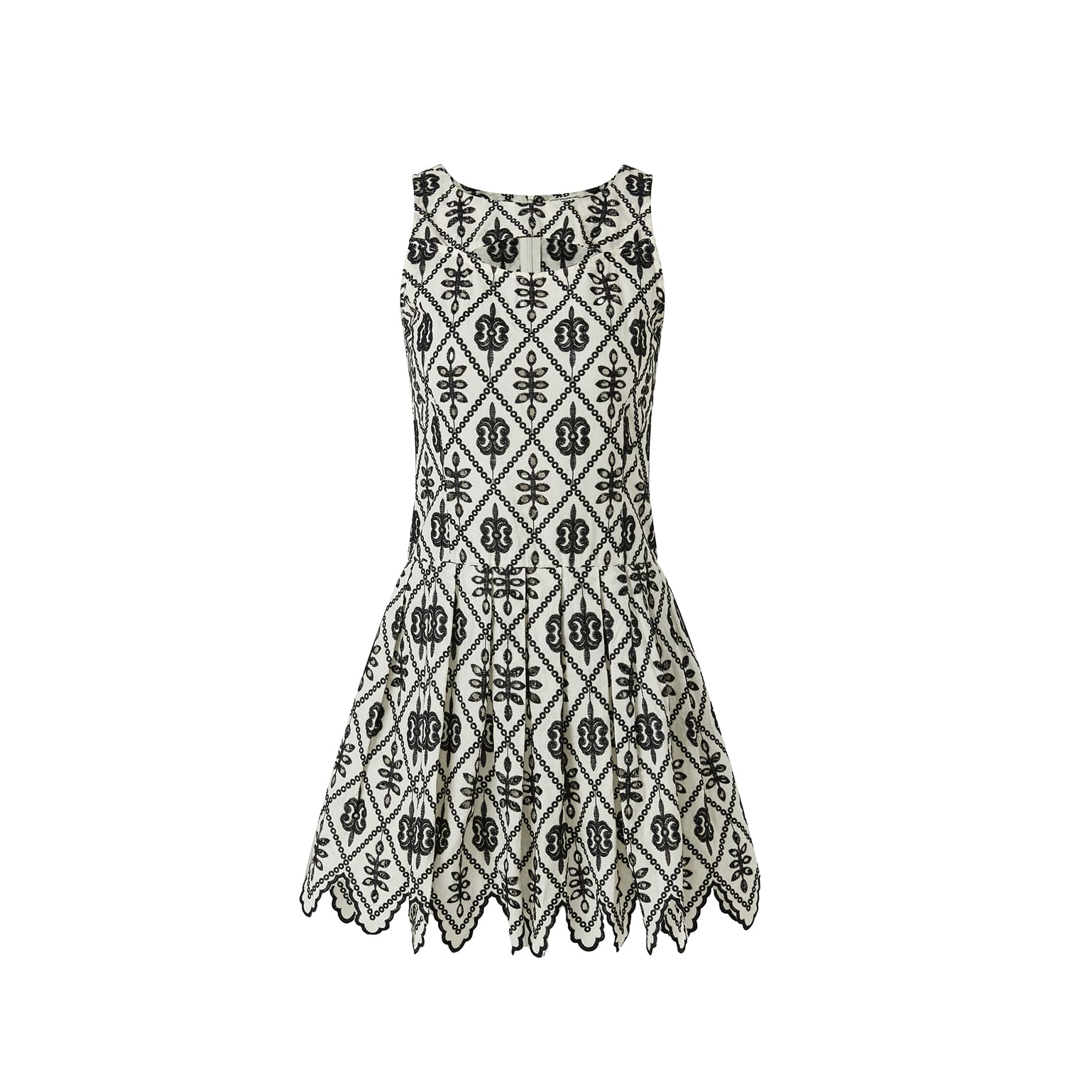 Pecanpepperpelican Women's Black / White Nightingale Dress In Black/white