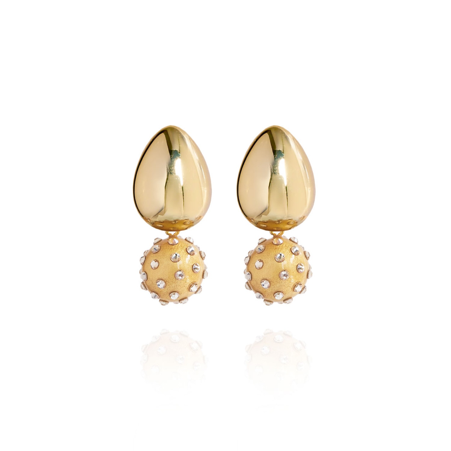 Saule Label Women's Gold / Yellow / Orange Tulia Jet Earrings In Golden Luxe