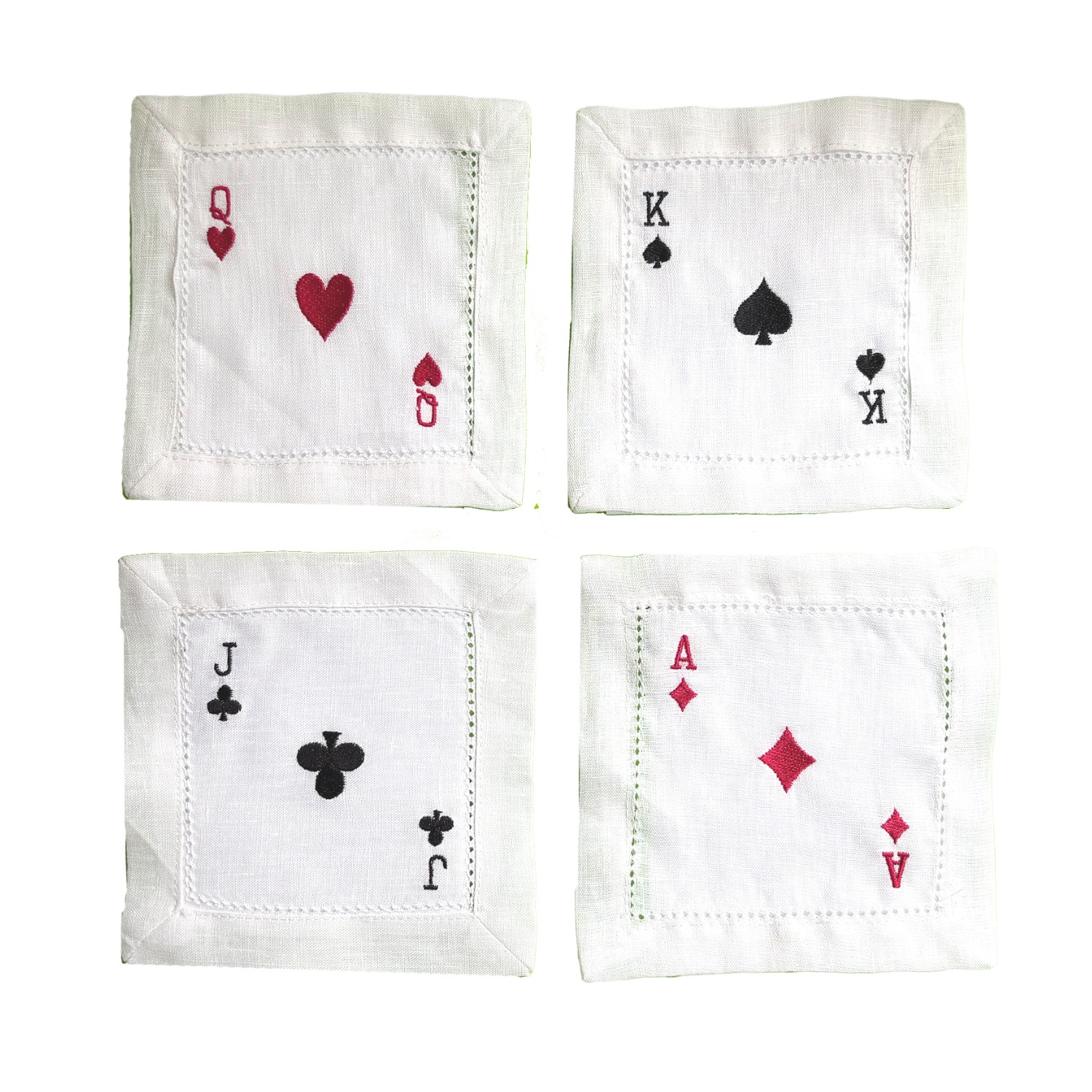 Lilly Loves White Pack Of Cards Cocktail Napkins
