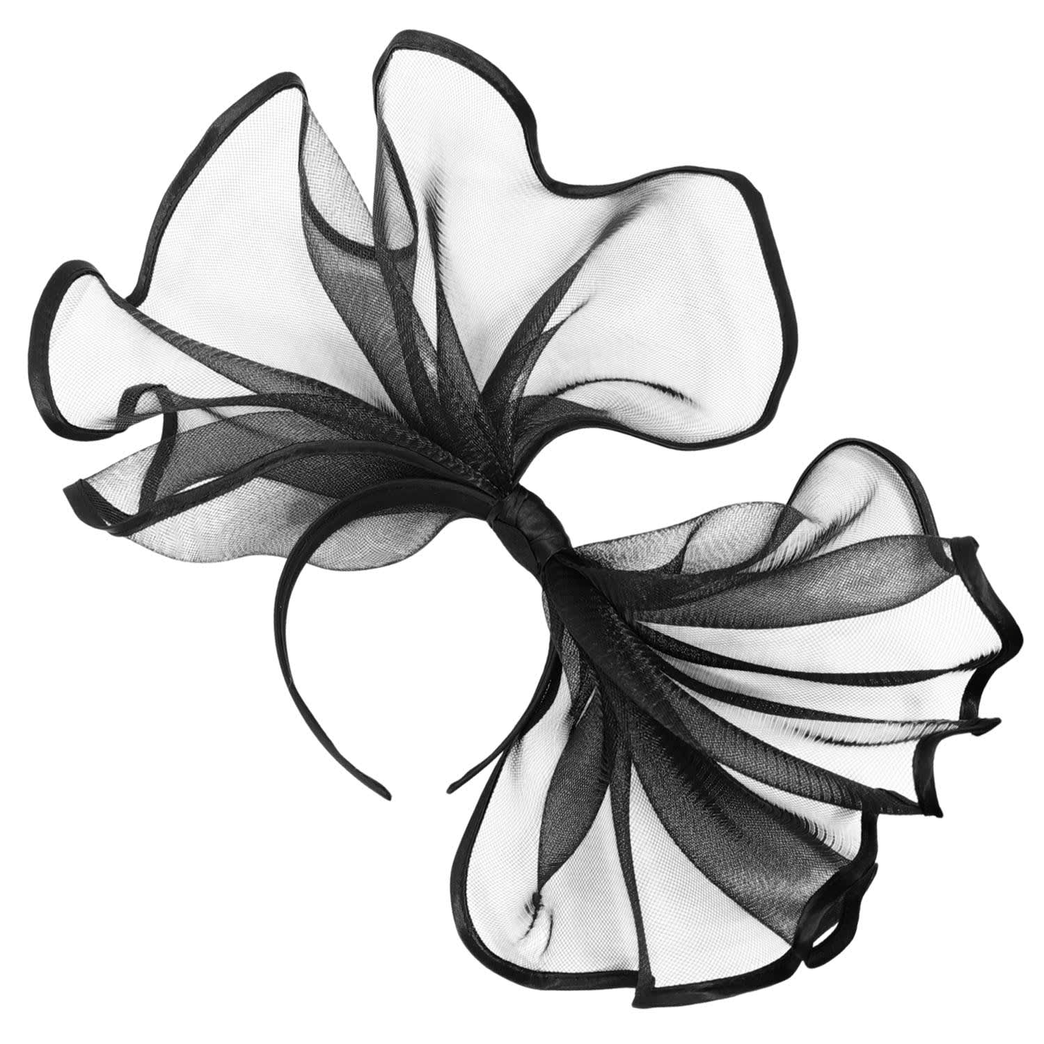 Cy Boutique Women's Large Wide Brim Bow Fascinator In Black