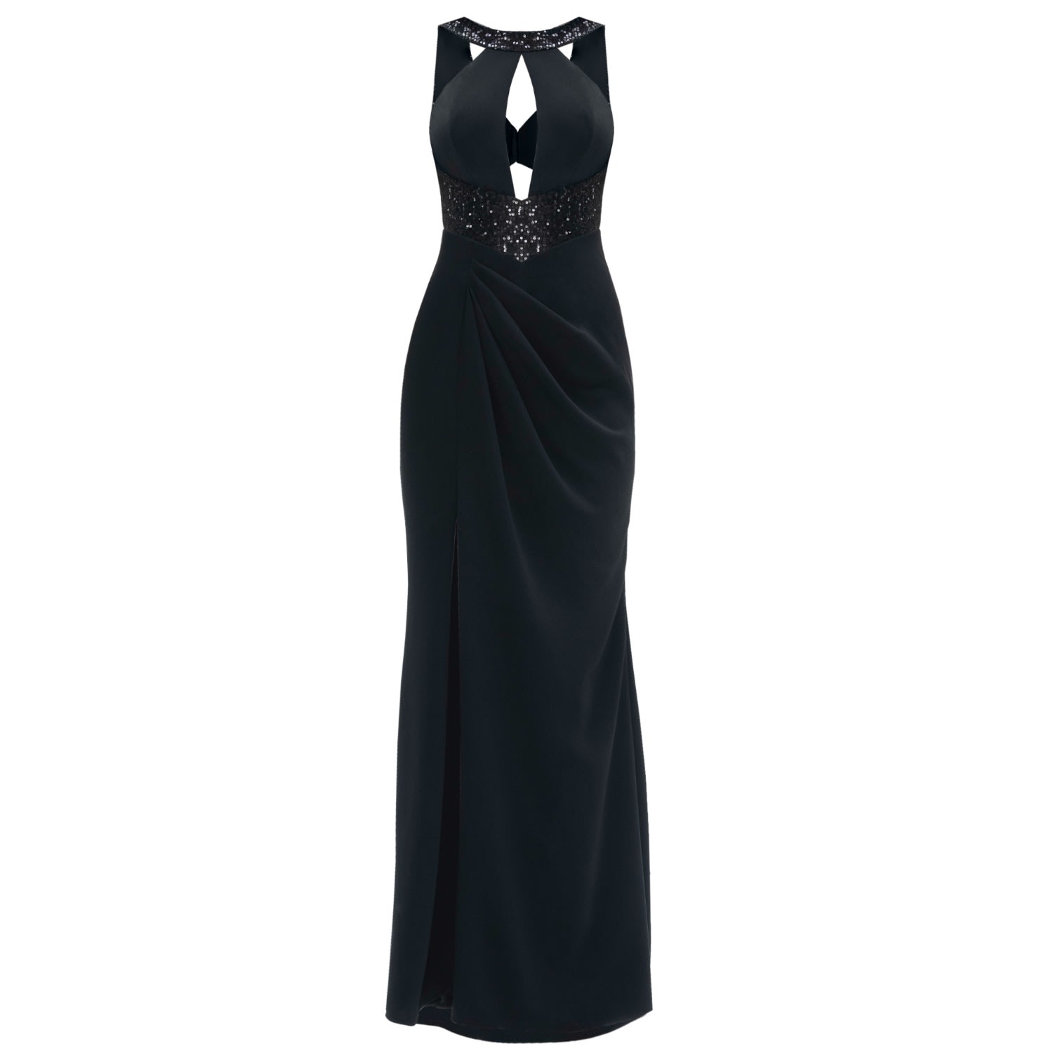 Angelika Jozefczyk Women's Evening Gown Casadei Black In Black