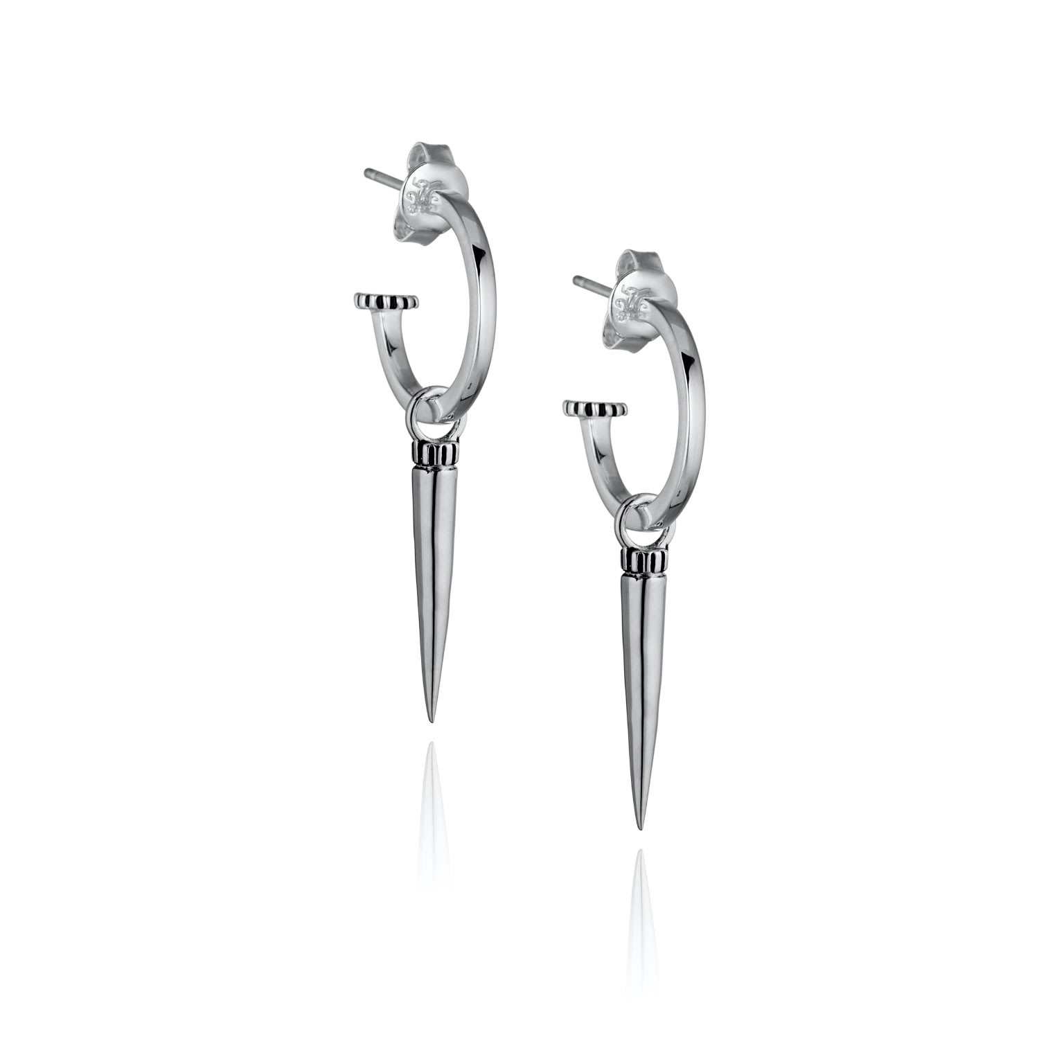 Women’s Silver Talon Hoop Earrings Steff Jewellery