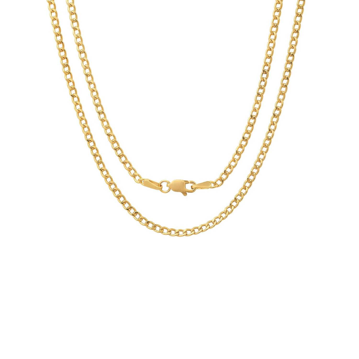 Women’s Solid Gold Miami Cuban Curb Chain Necklace Kylie Harper