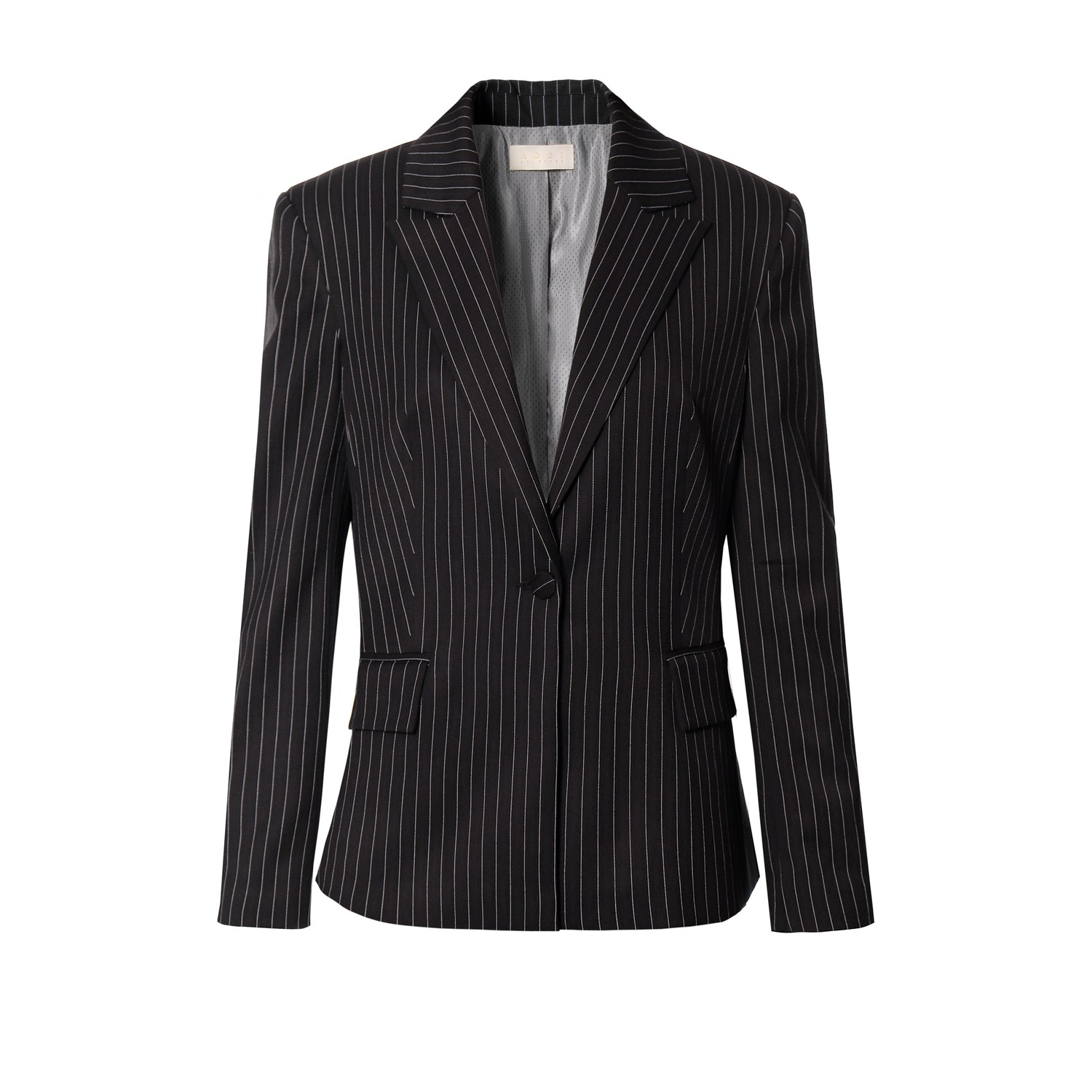 Women’s Ana Black Shadow Tennis Striped Short Blazer Extra Small Aggi