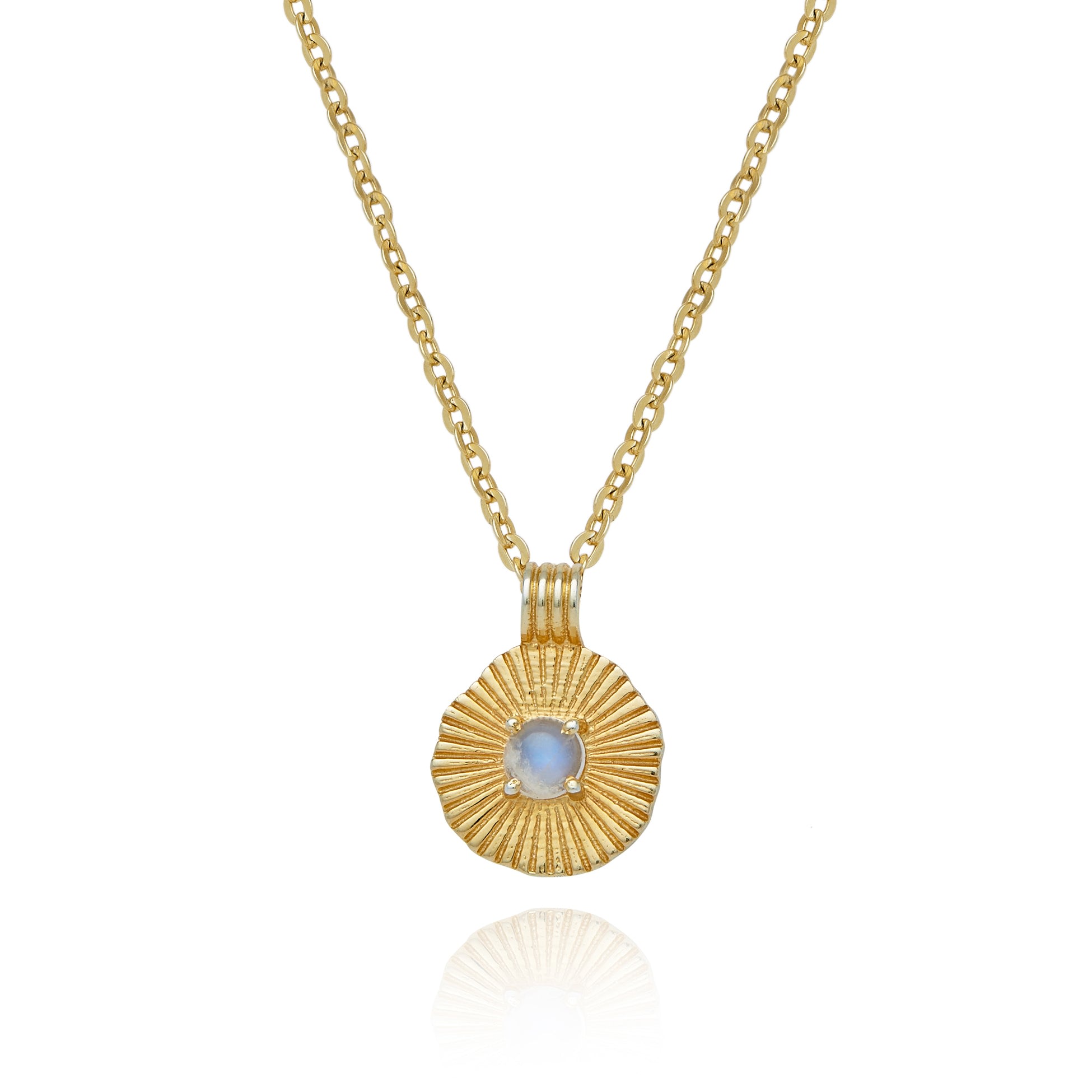 Women’s Gold / White Sun Goddess Necklace Rani & Co.