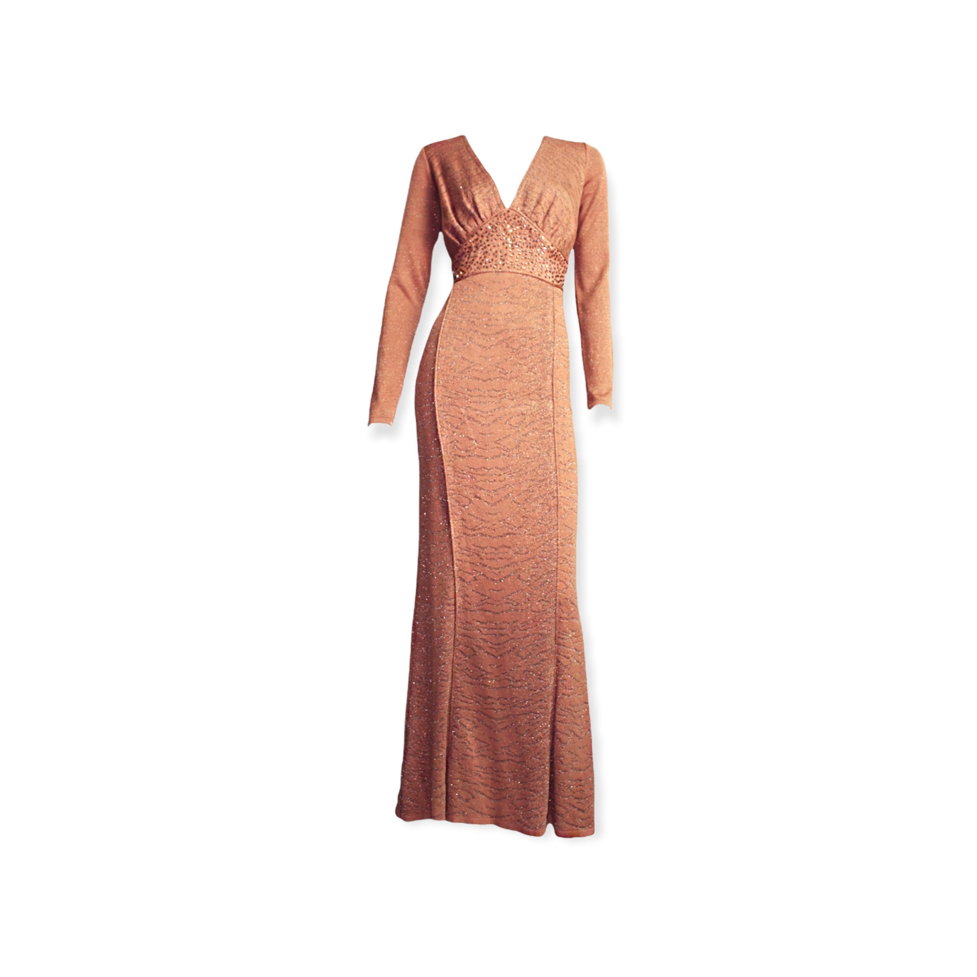 Maria Aristidou Women's Rose Gold / Neutrals Claire De Lune - Neoma Gown In Rose Gold