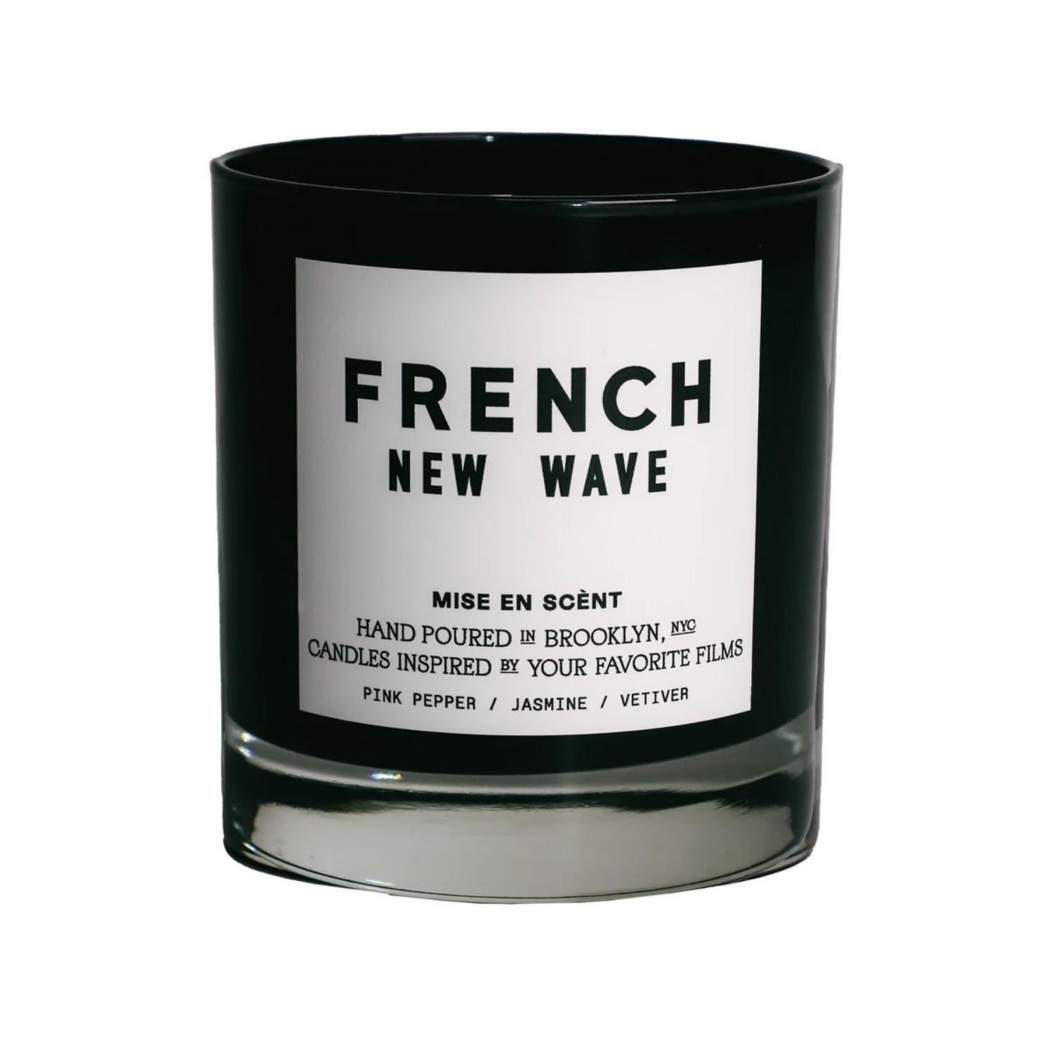 Black French New Wave Candle Mise En Scènt