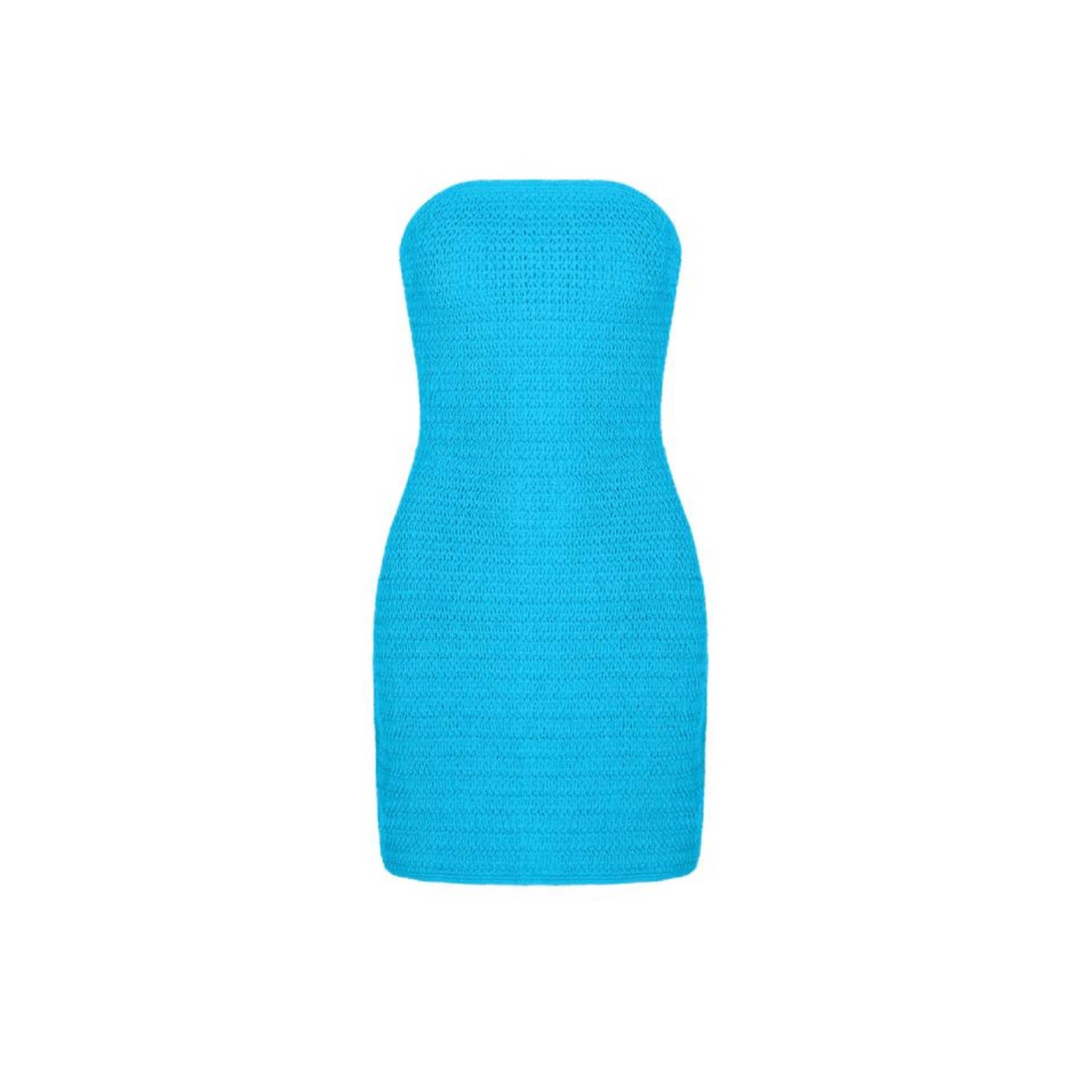 Women’s Blue Monaco Mini Dress - Aqua Extra Small Shondel