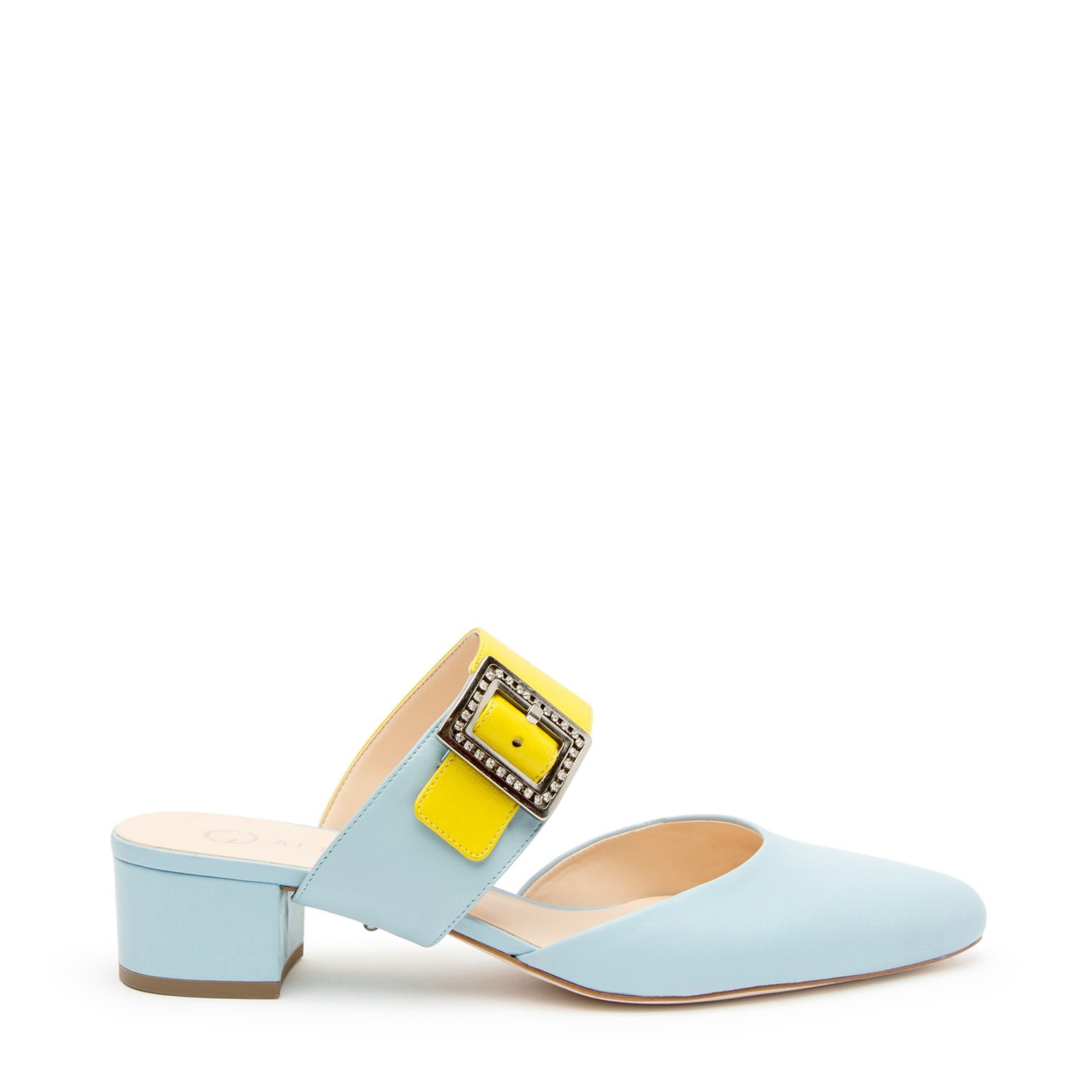 Alterre Women's Agate Blue Slide + Grace Strap In White