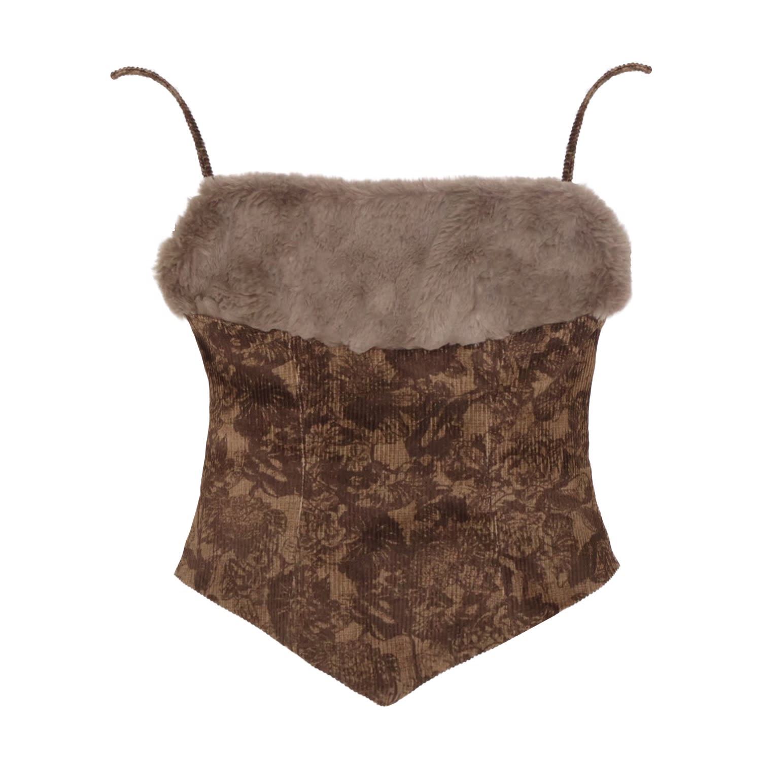 28natelier Women's Grey / Brown The Cozy But Cold Top