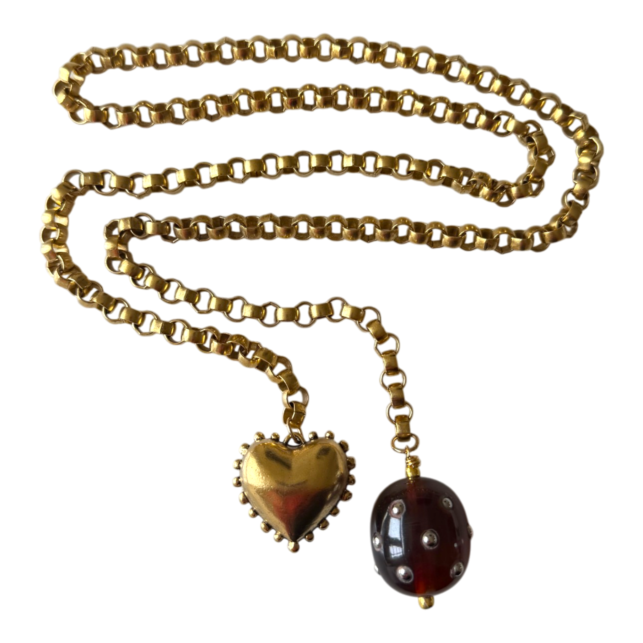Sccollection Women's Brown Bonnie Wrap-up Necklace - Tortoise Mixed Metal