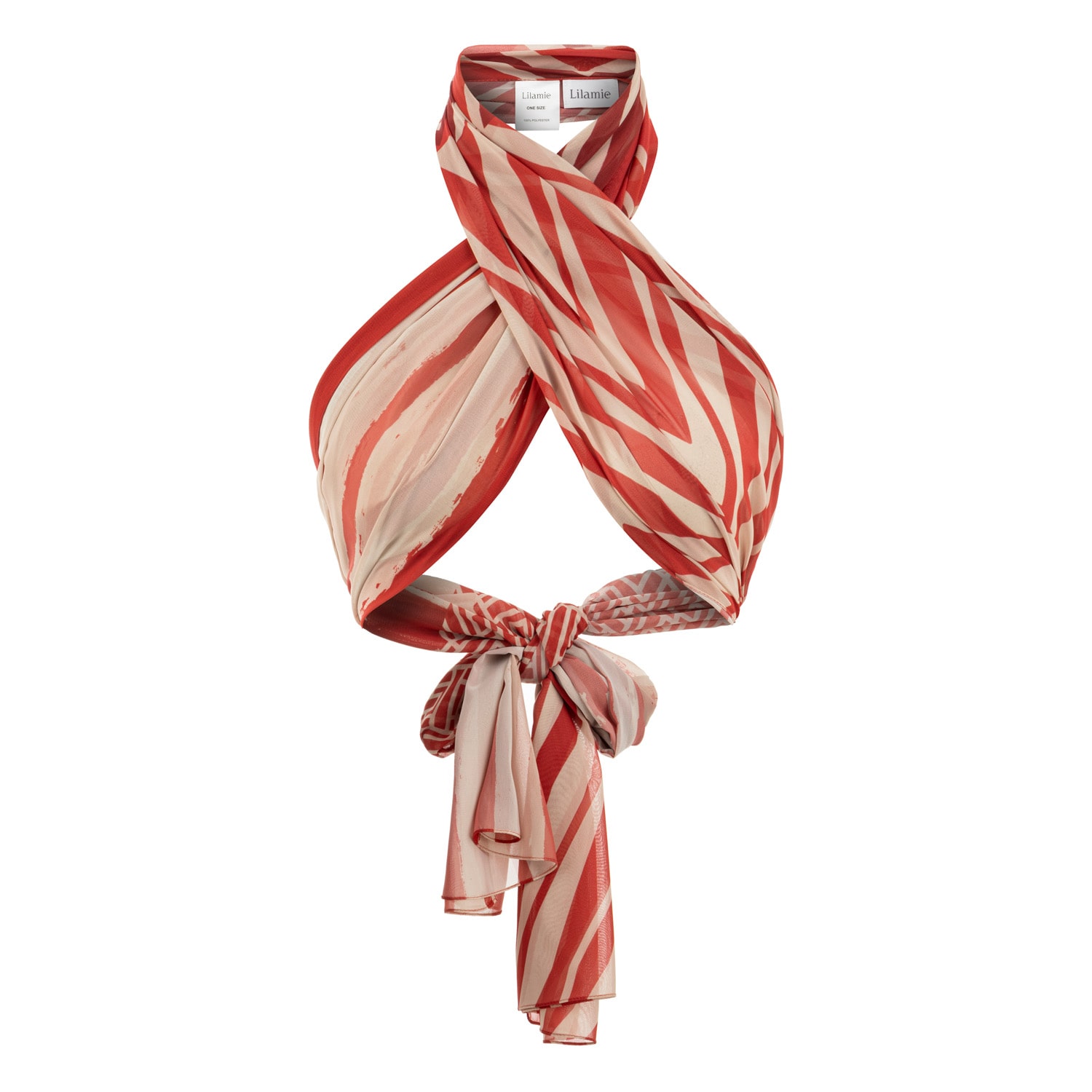 Lilamie Women's Red Aruba Cross Top