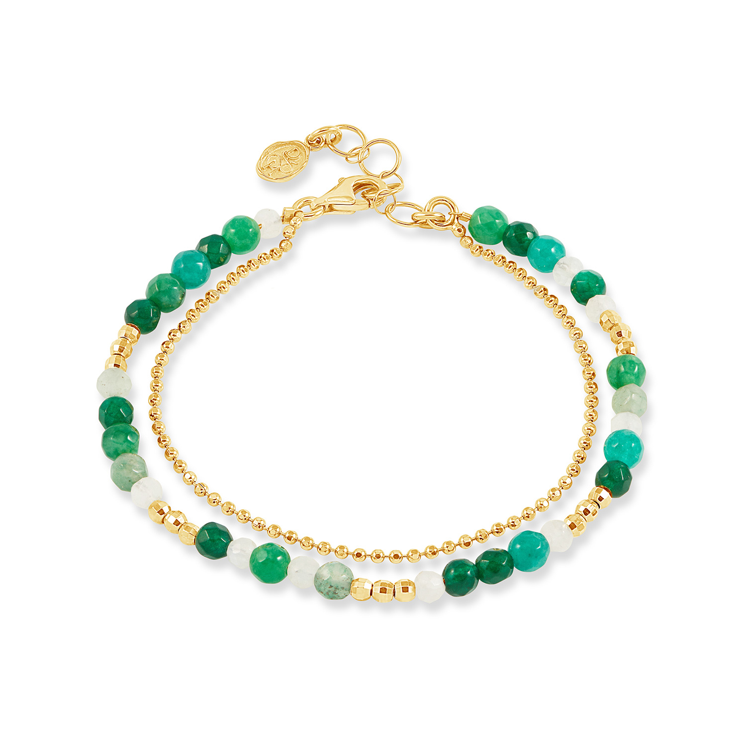 Women’s Evergreen Faceted Bead Orissa Bracelet In Gold Vermeil Dower & Hall