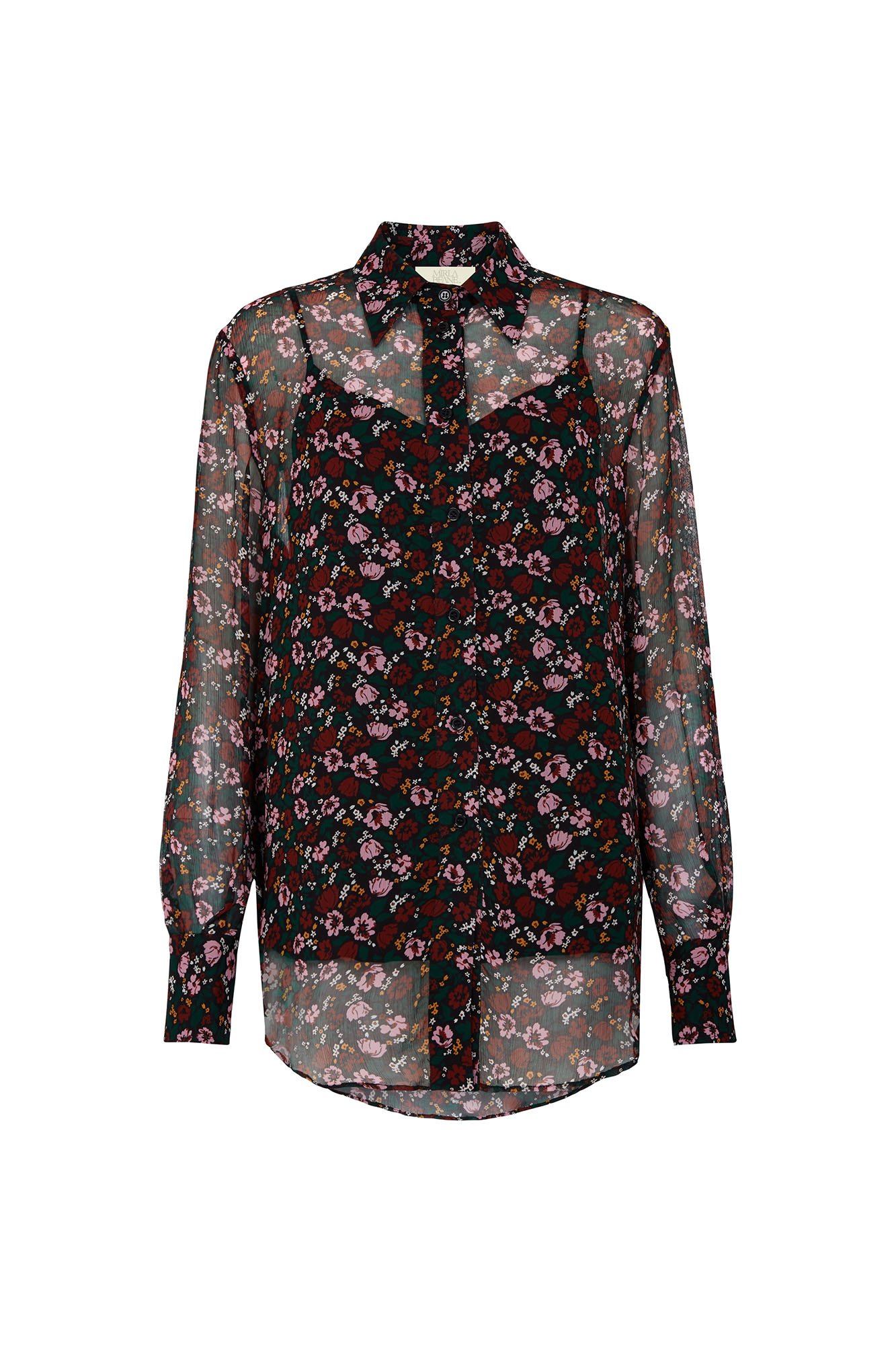 Mirla Beane Women's Brown Claude Floral Print Blouse In Brown