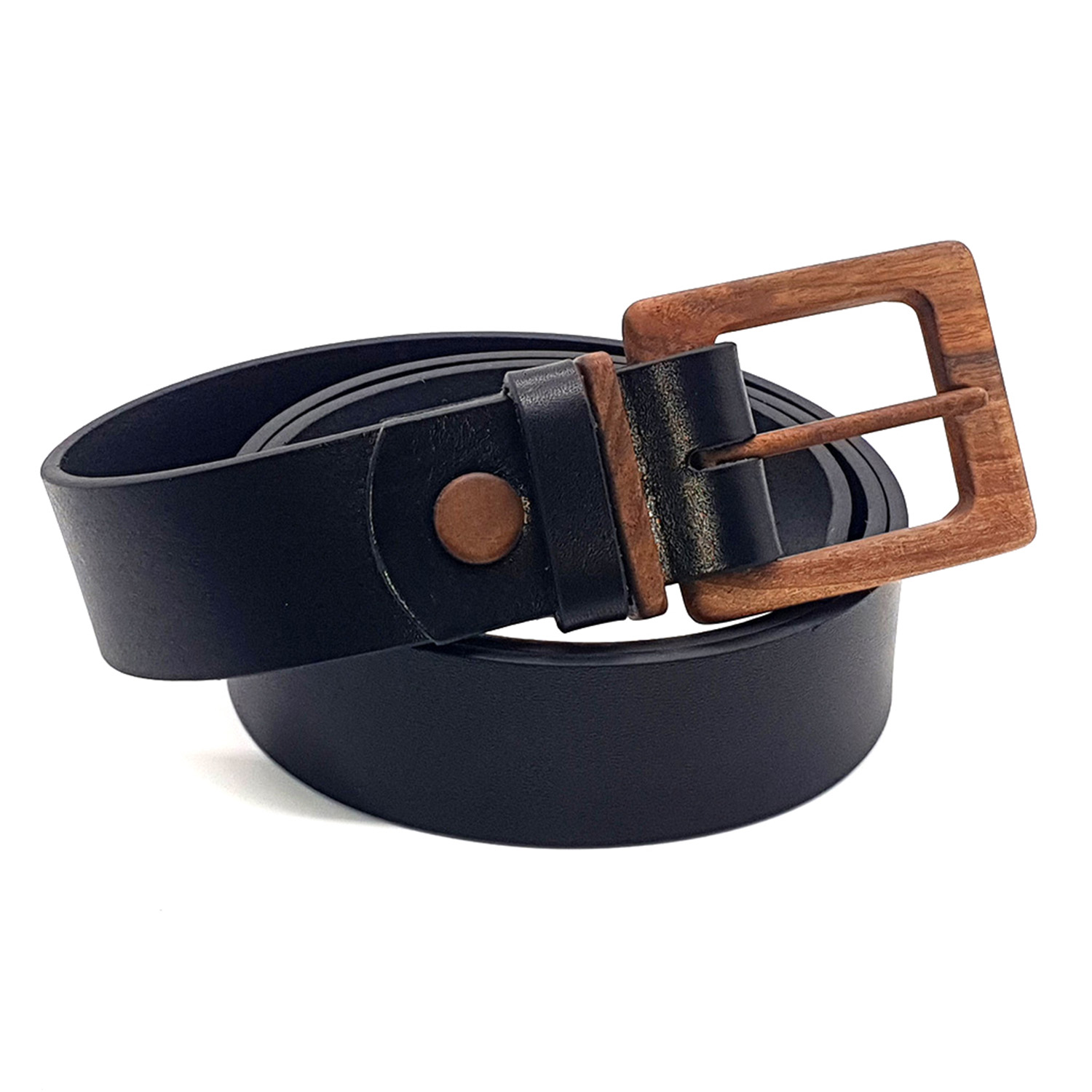 Wood Belt Banff Empathy 406 - Biodegradable Walnut Wood Black