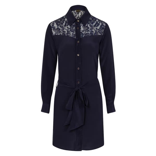 Sophie Cameron Davies Midnight Blue Classic Silk Dress