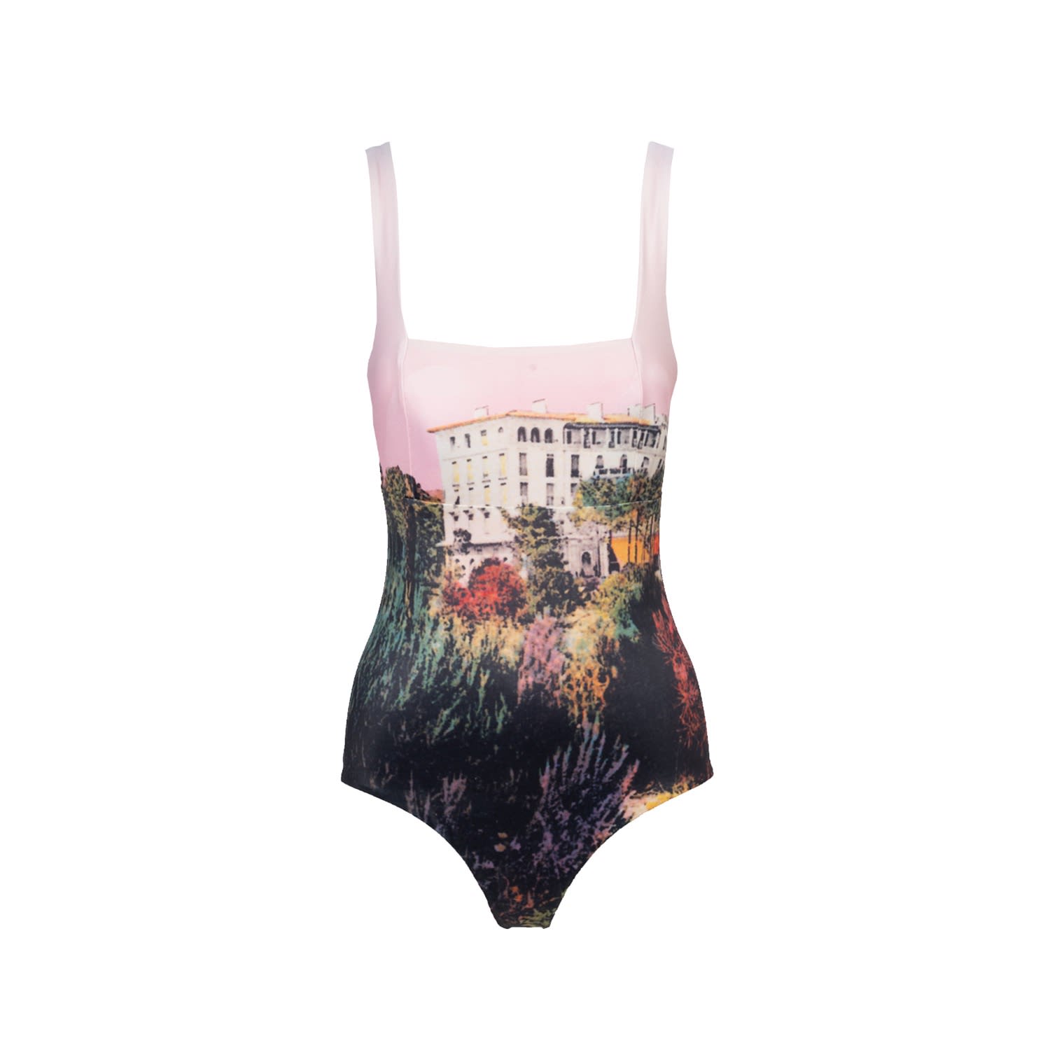 Bukawaswim Women's Pink Les Rêves Roses Classic Riviera Swimsuit - Econyl® Regenerated Nylon
