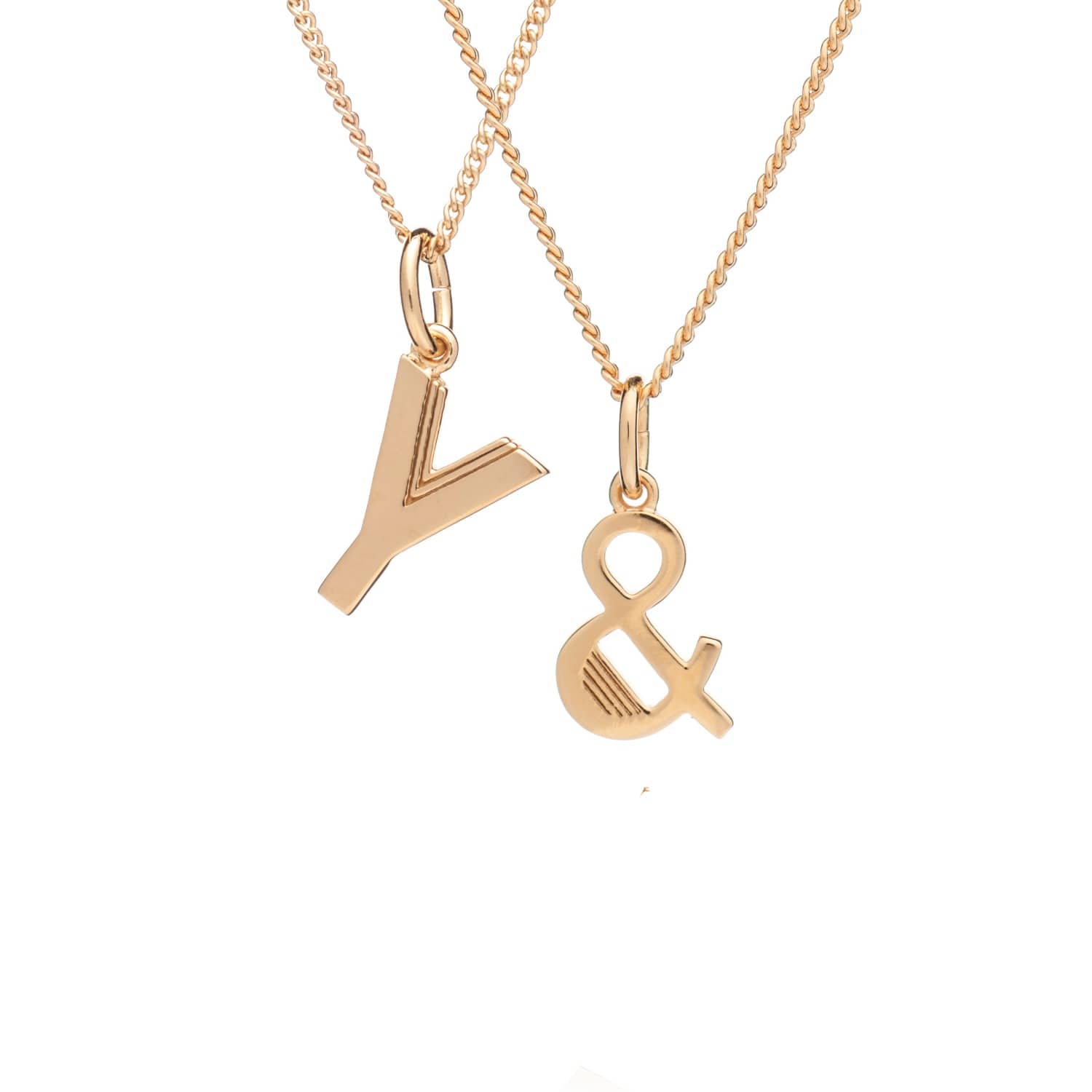Art Deco Initial Necklace Gold (Letter G) | Rachel Jackson London ...