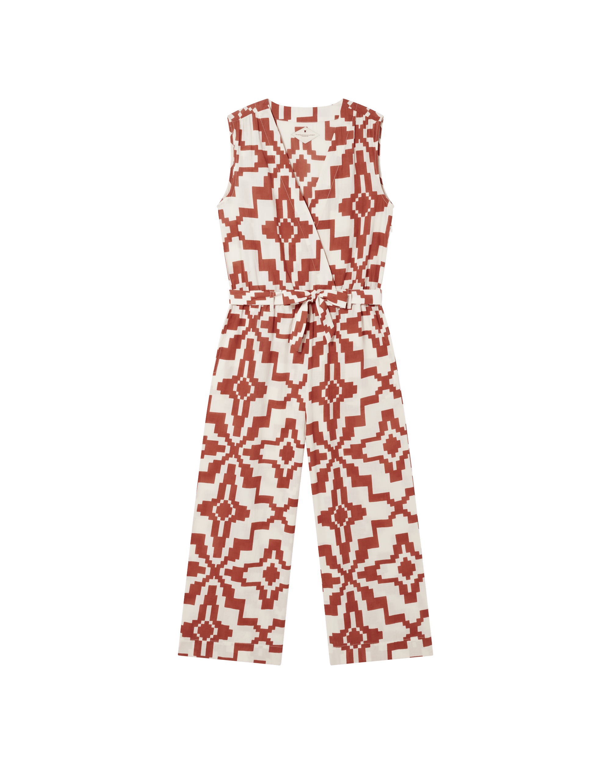 Shop Thinking Mu Women's Red Orange Illusion Winona Jumpsuit