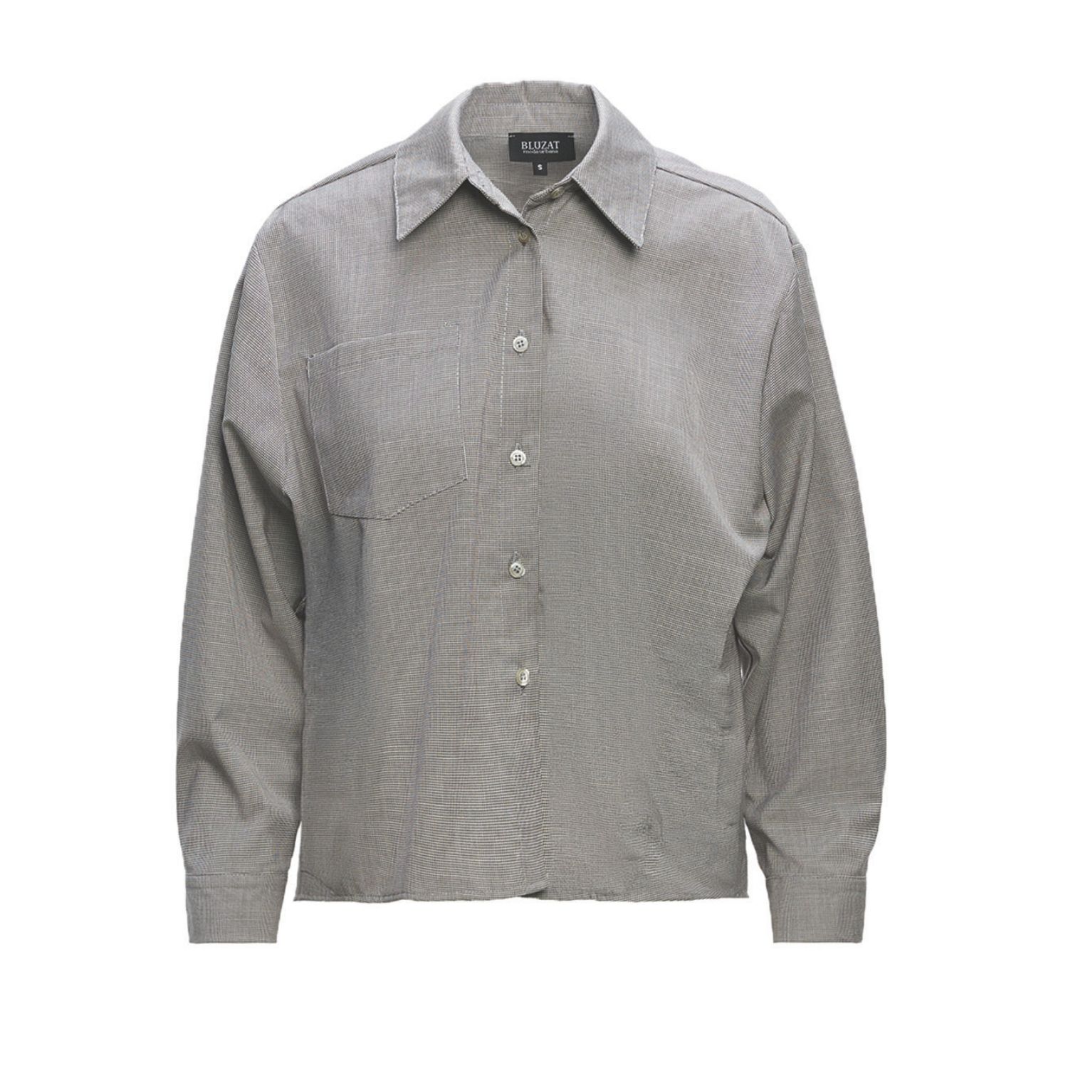Bluzat Women's Grey Shirt In Grey