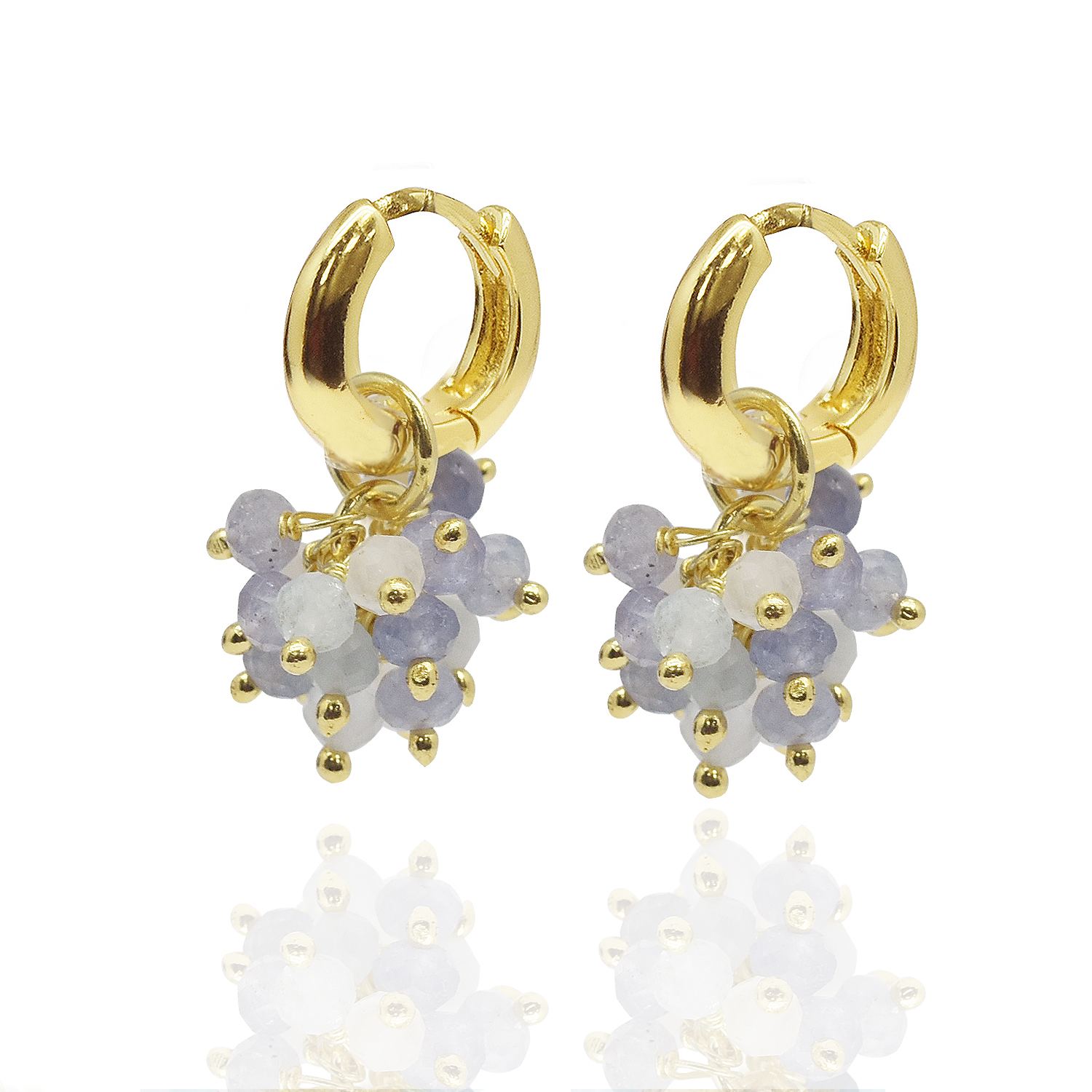 House Of Elliott Women's Pink / Purple / Blue Aitana Earrings