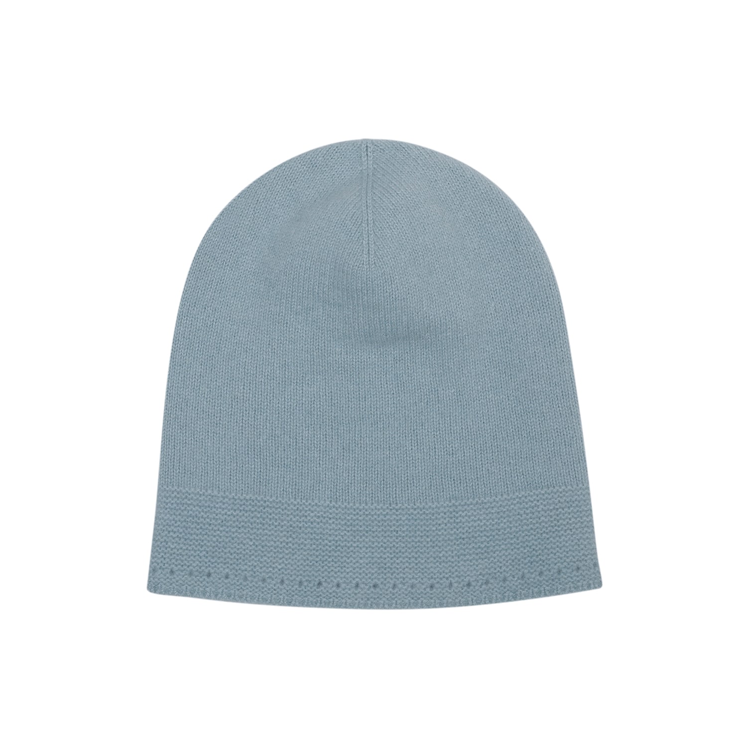 Women’s Whole Garment Cashmere Knit Beanie-Blue One Size Callaite