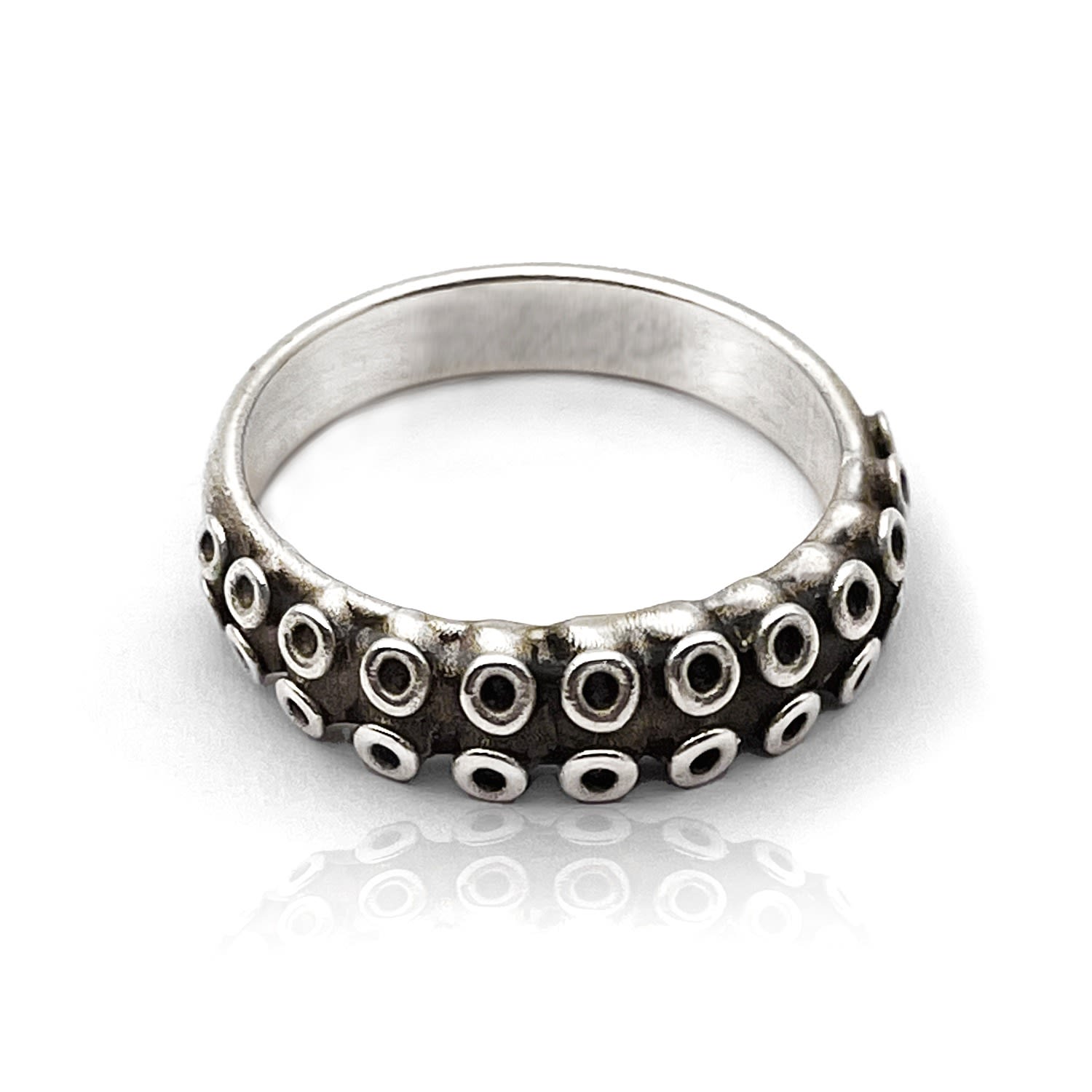 Perry Gargano The Tentacle Ring - Sterling Silver - Mens Nautical Waterproof