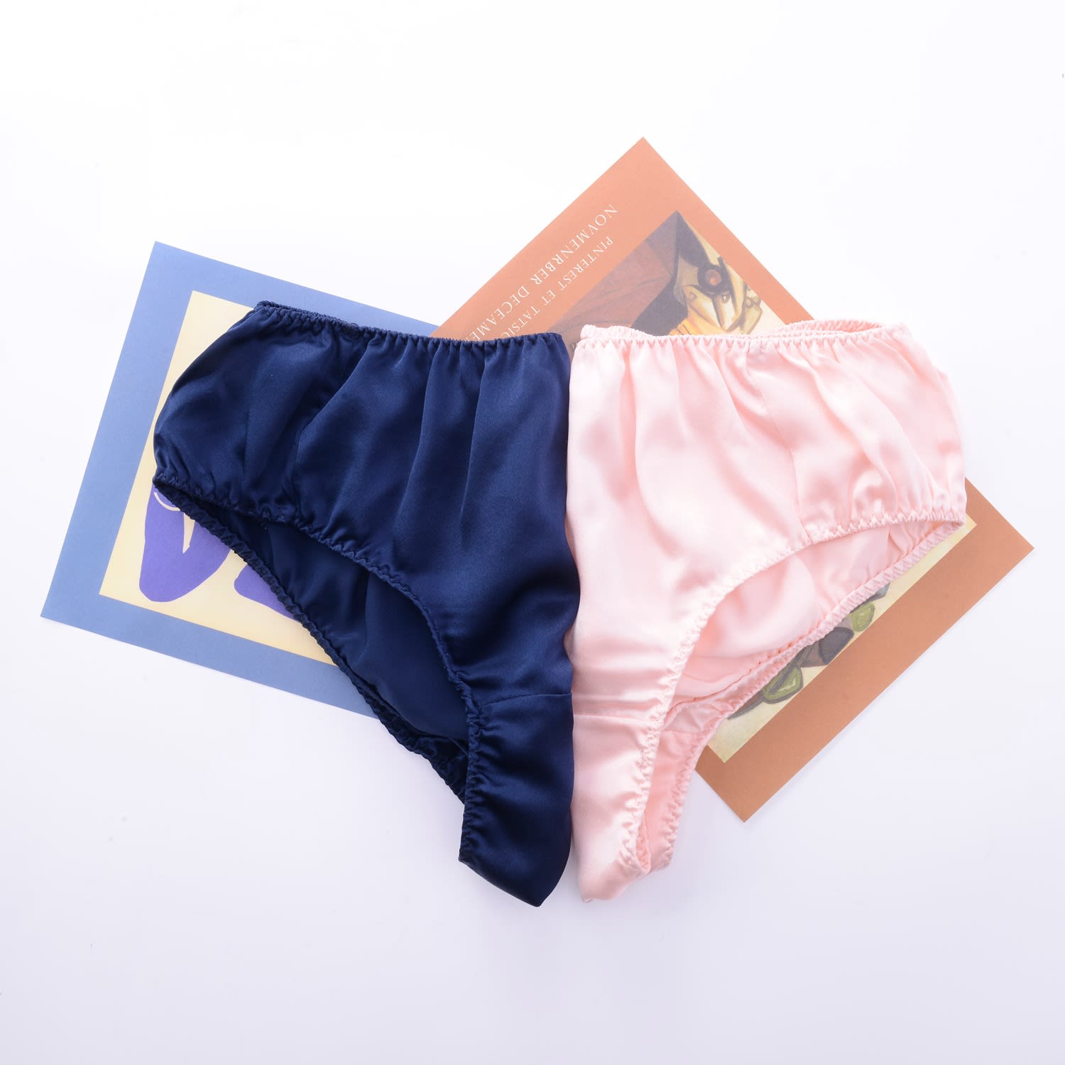 Pure Mulberry Silk French Cut Panties High Waist - Baby Pink