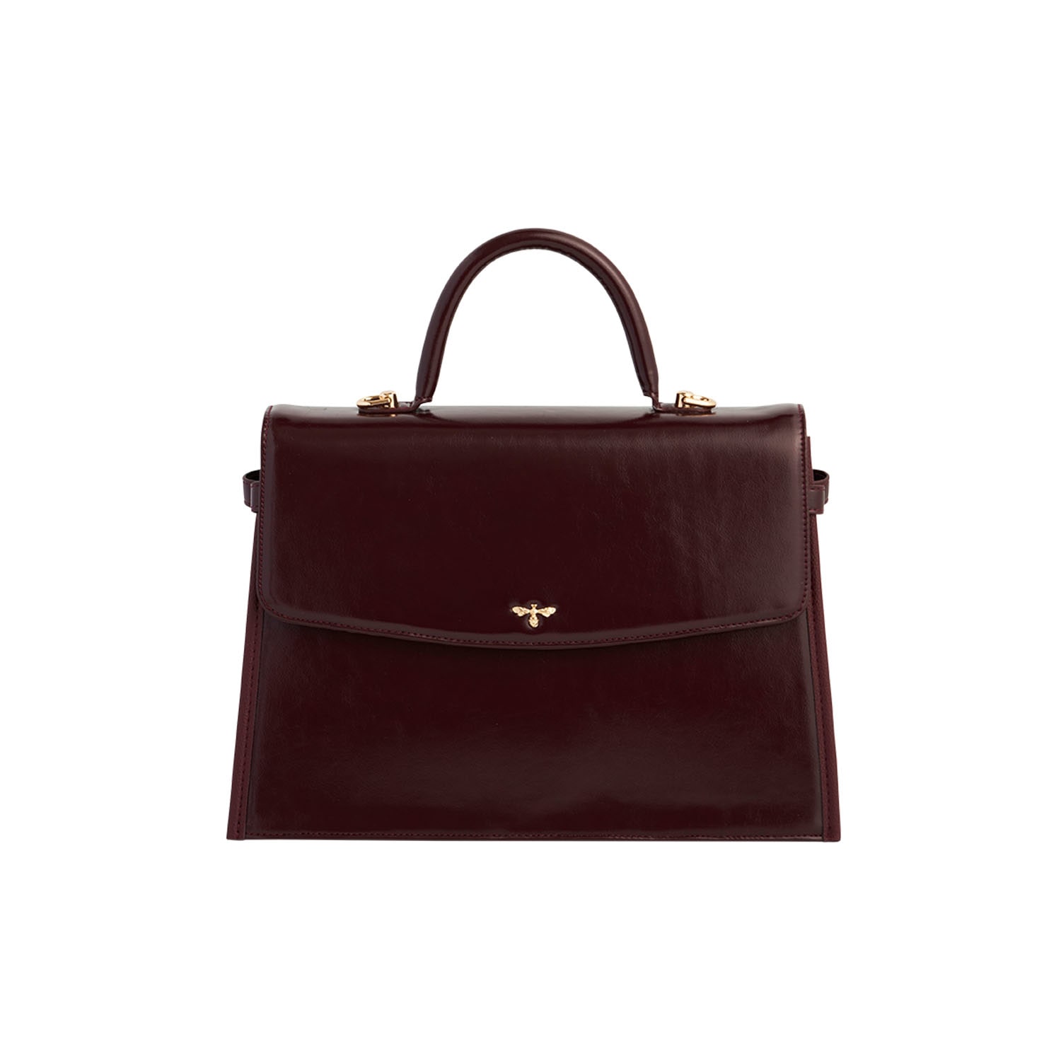 Fable England Women's Ruby Cherry Red Structured Tote Medium