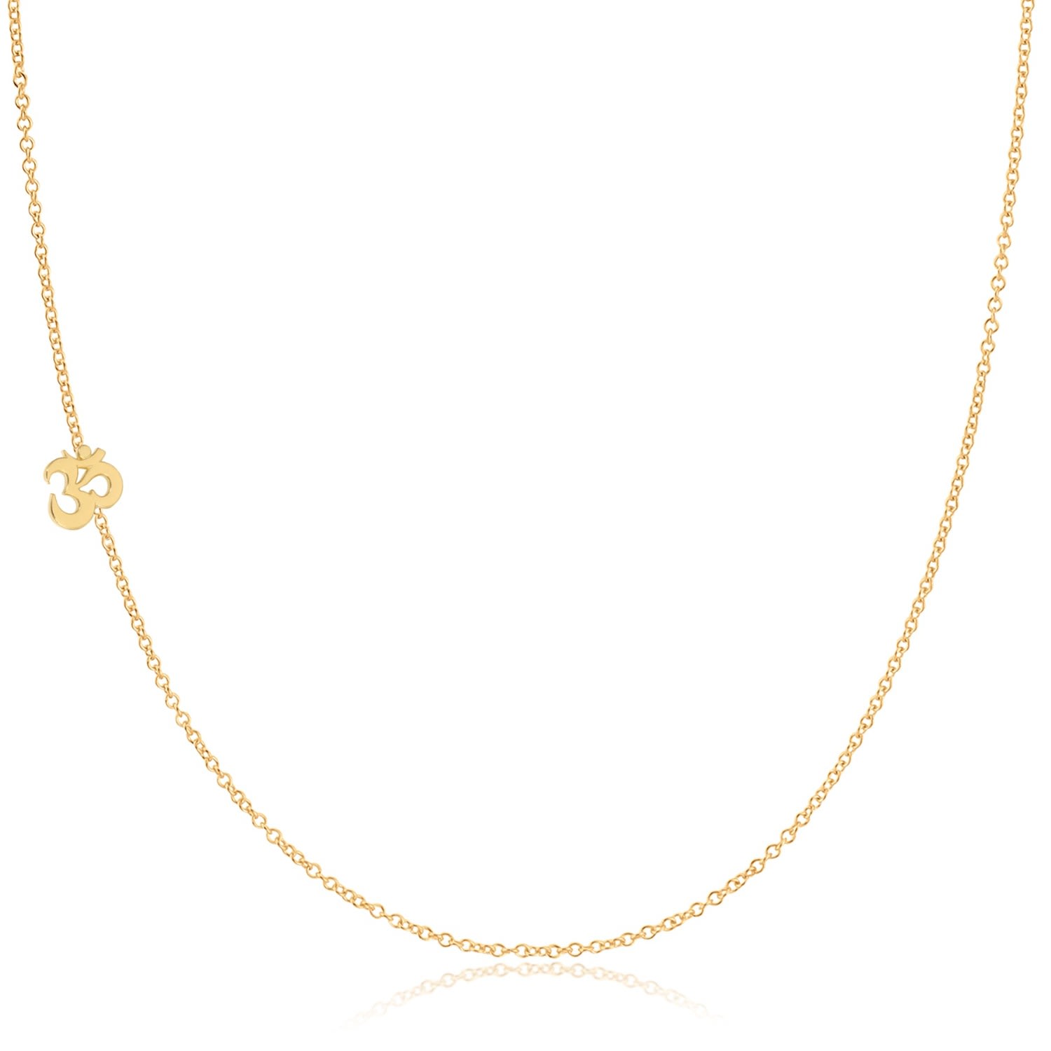 Maya Brenner Women's 14k Gold Asymmetrical Charm Necklace - Yellow Gold - Om In Gold