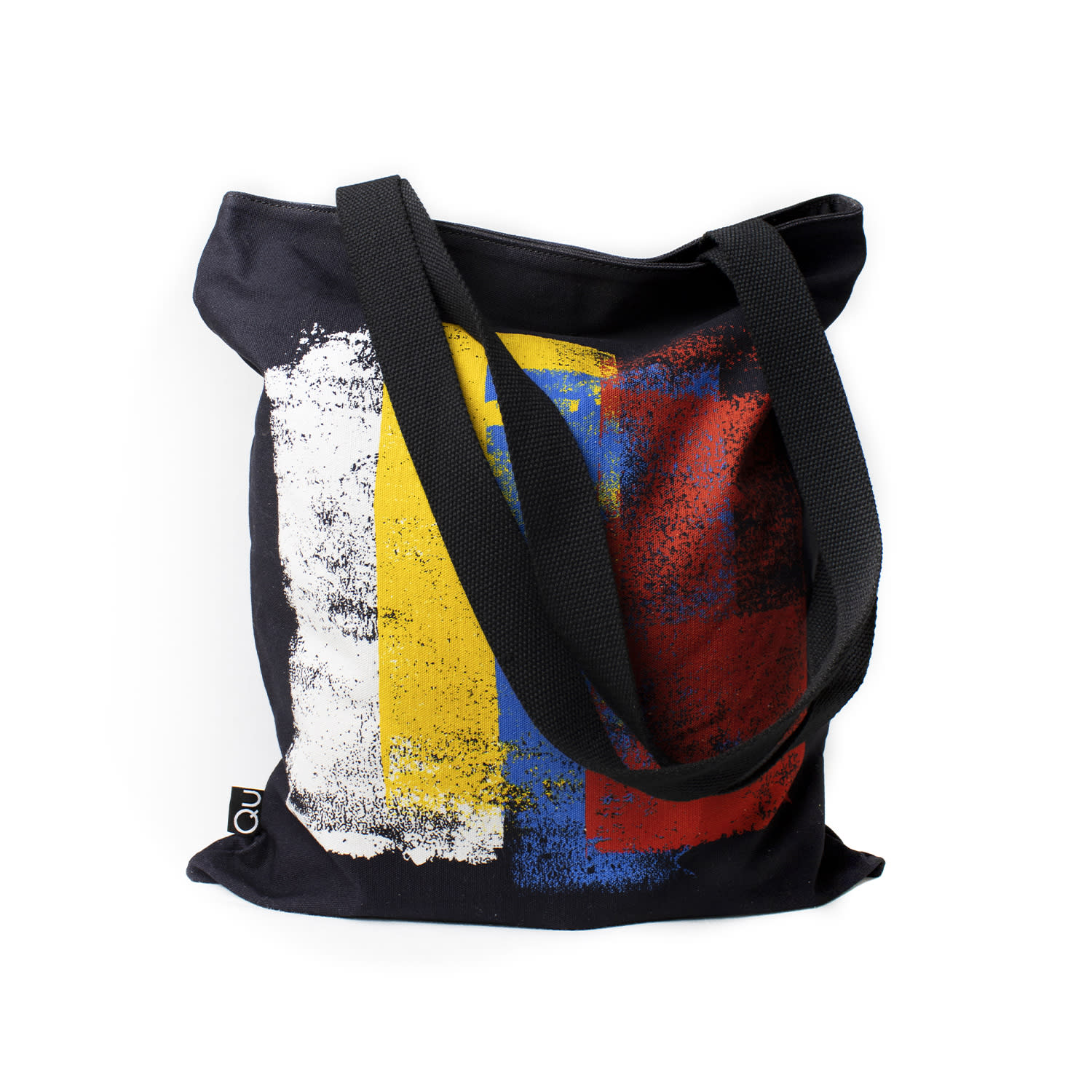 Qu Women's Black Colored Rollers Canvas Tote Bag In Black
