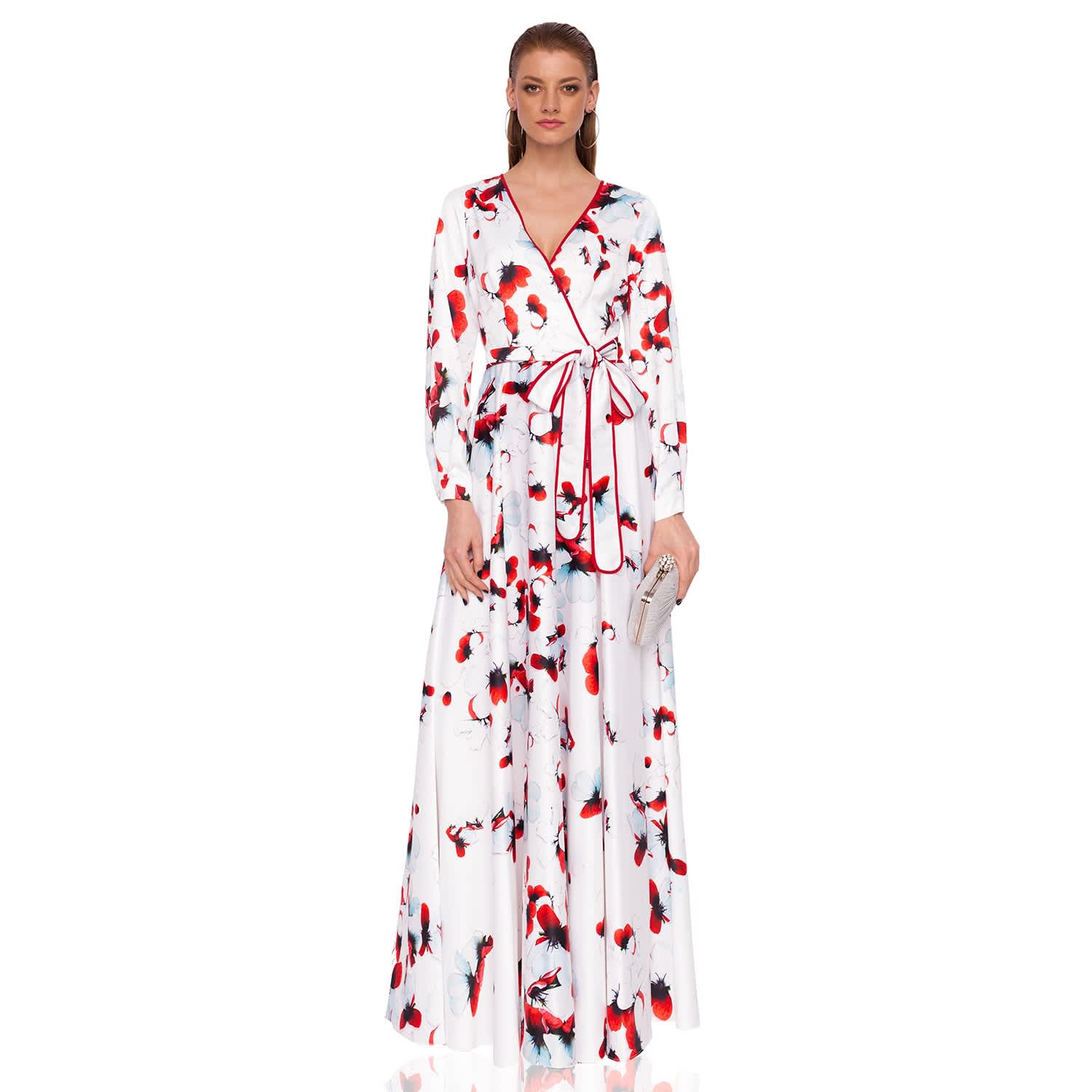 kimono style maxi dress