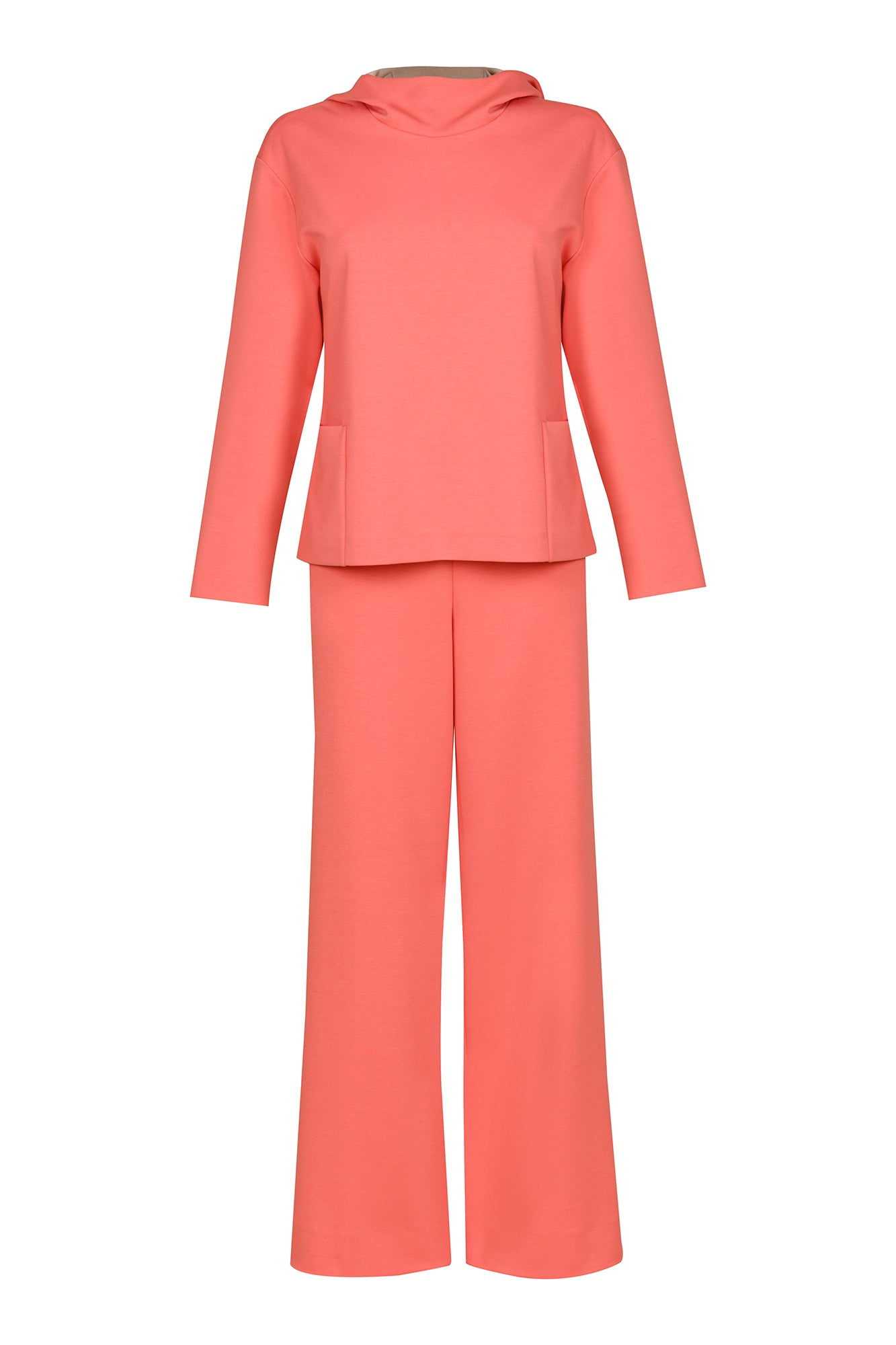 Ginta Orange Hoodie And Track Pants Set In Pink