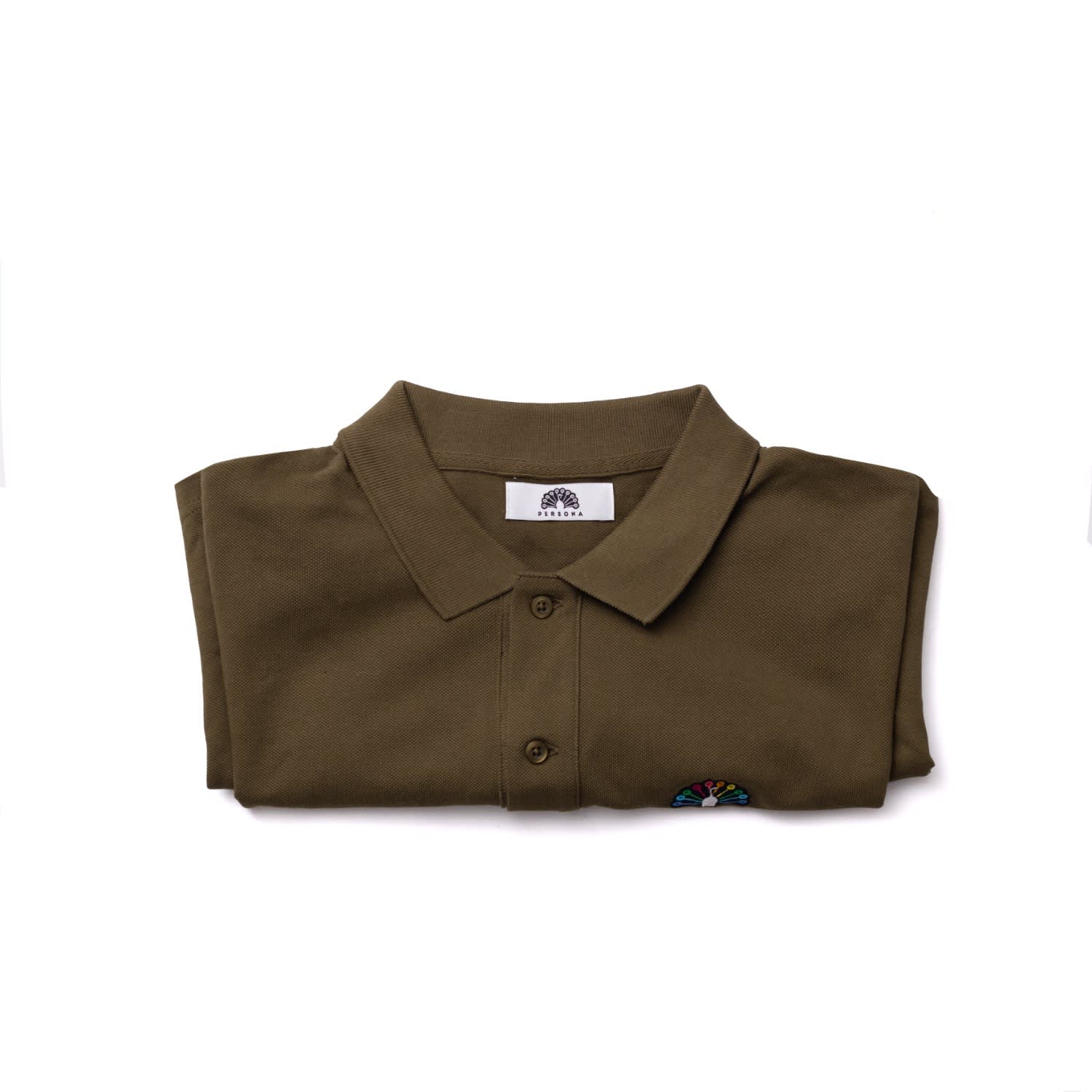 Greenk Khaki Men's Pique Polo T-Shirt | Persona | Wolf & Badger