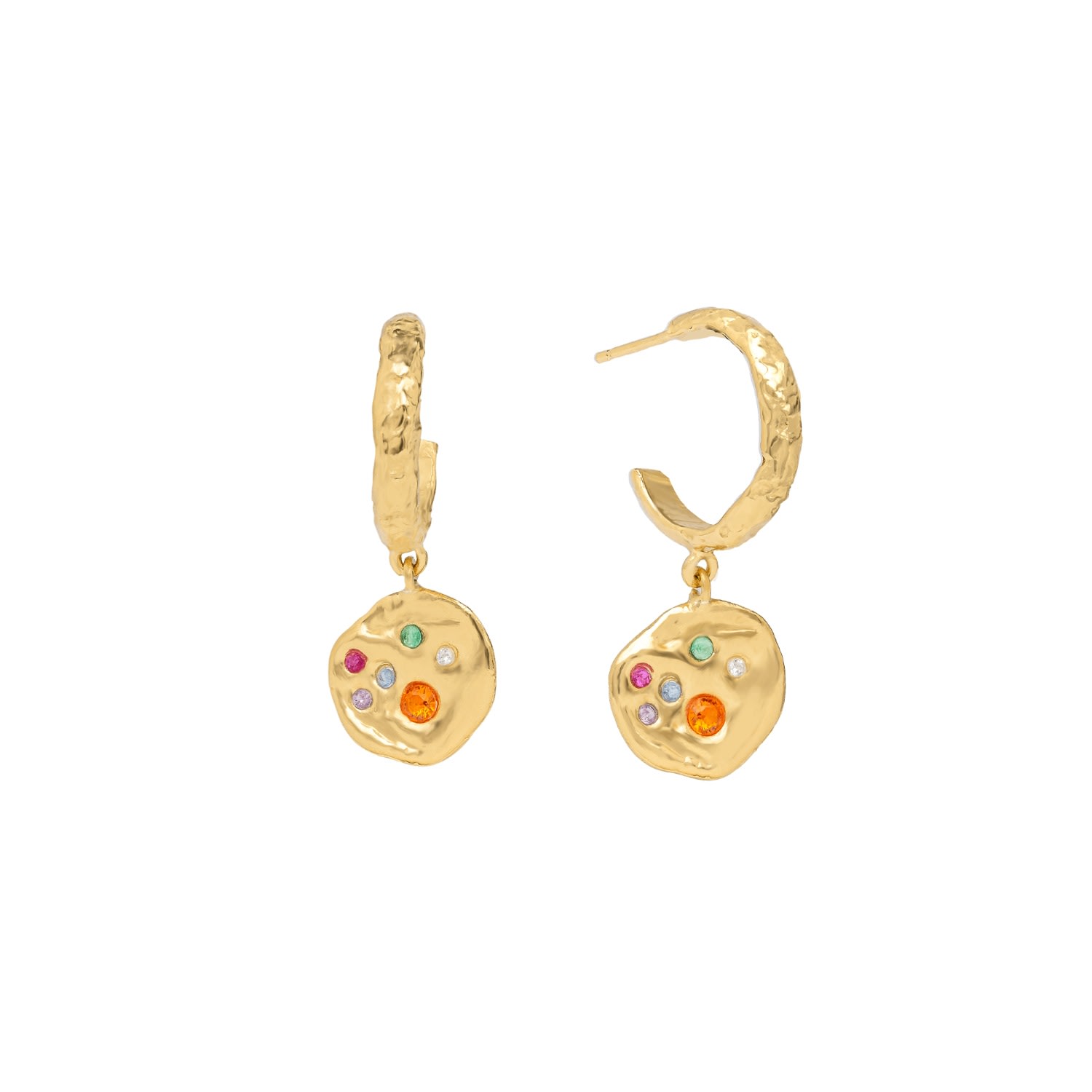 Women’s Goldplated & Multicolored Sadie Hoops Lavani Jewels