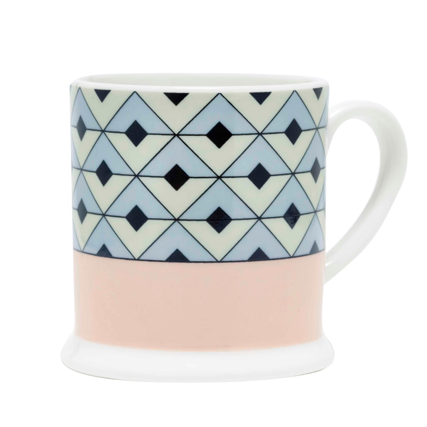 Neutrals Tile Blush & Duck Egg Espresso Cup O. w. London