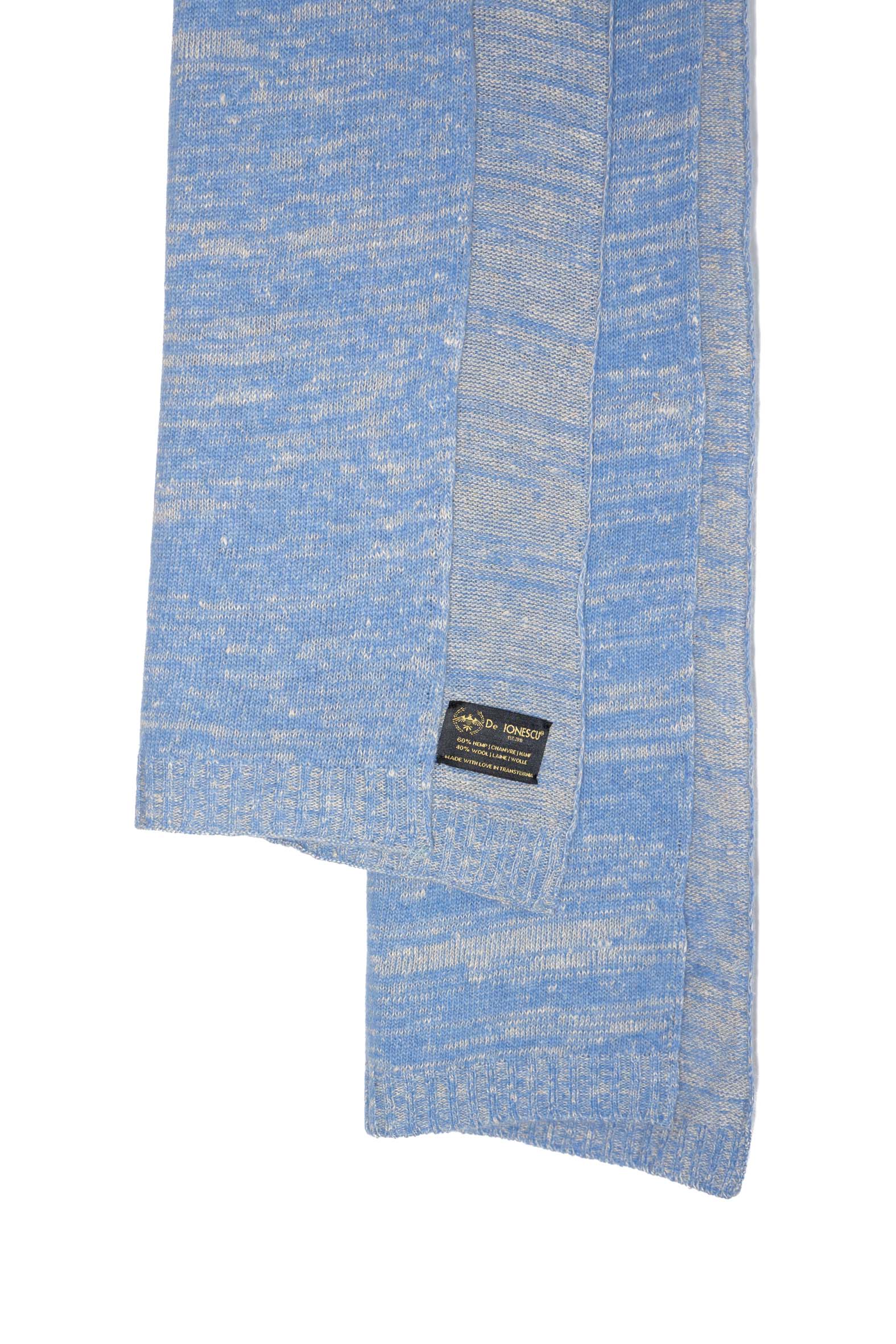 Women’s The Hemp & Wool Scarf - Sky Blue One Size De Ionescu Est. 2019