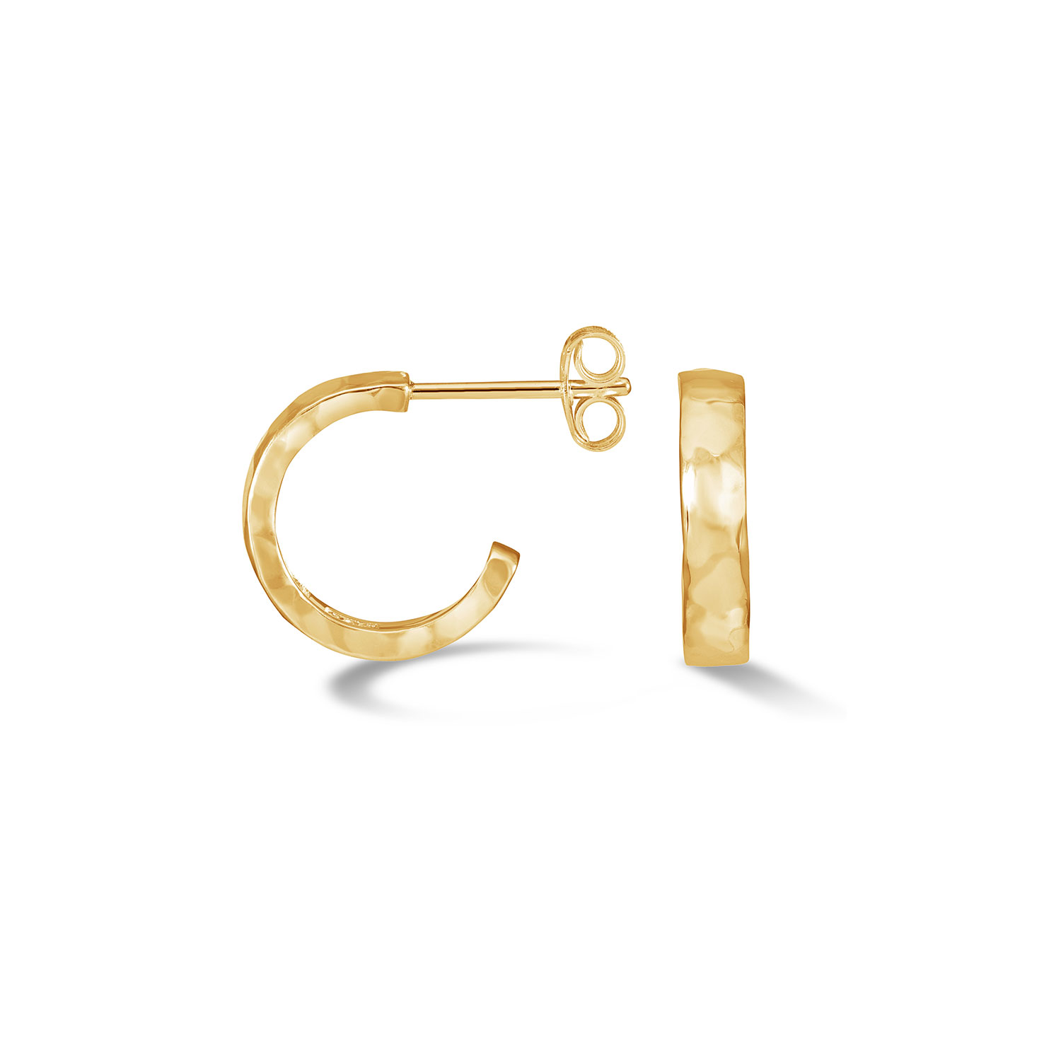 Dower & Hall Women's Small Hammered Nomad Hoops In Gold Vermeil