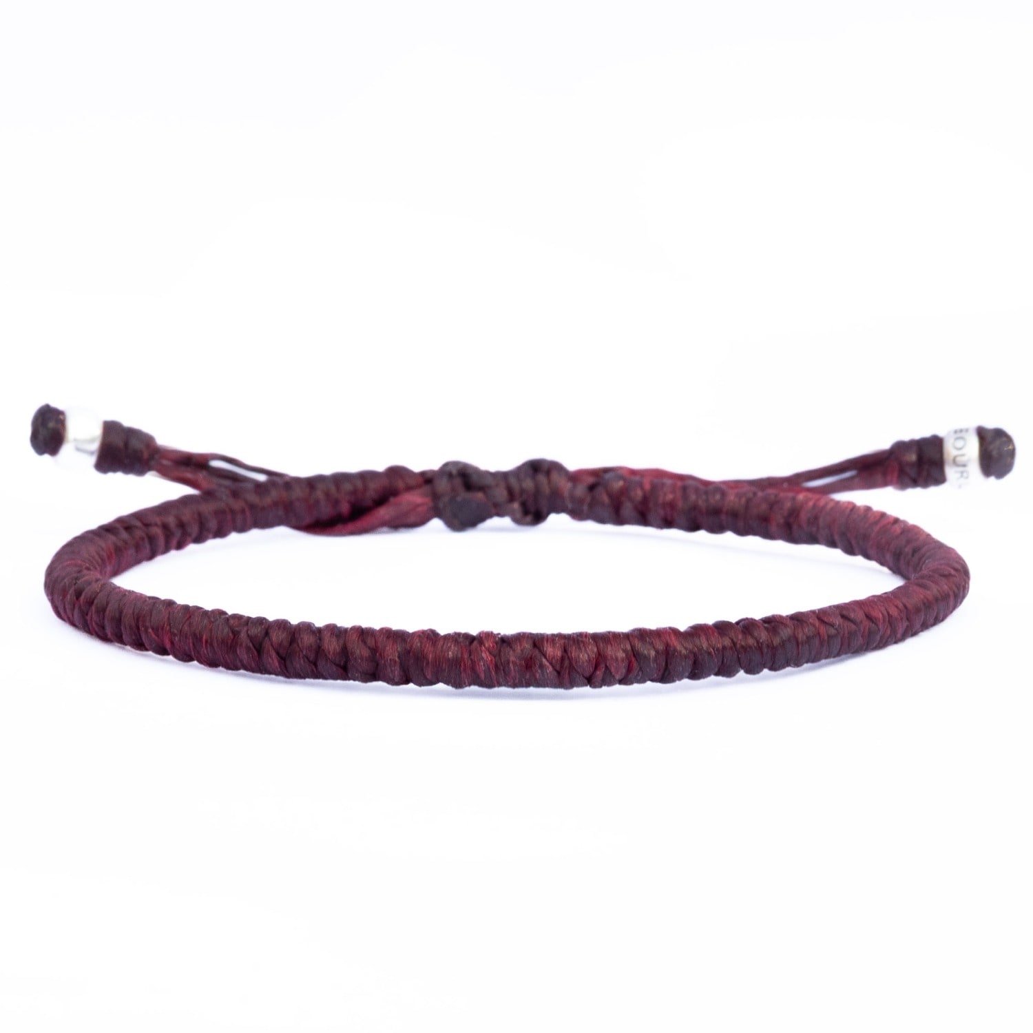 Harbour Uk Bracelets Wine Red Waxed String Bracelet For Men - Sportsman