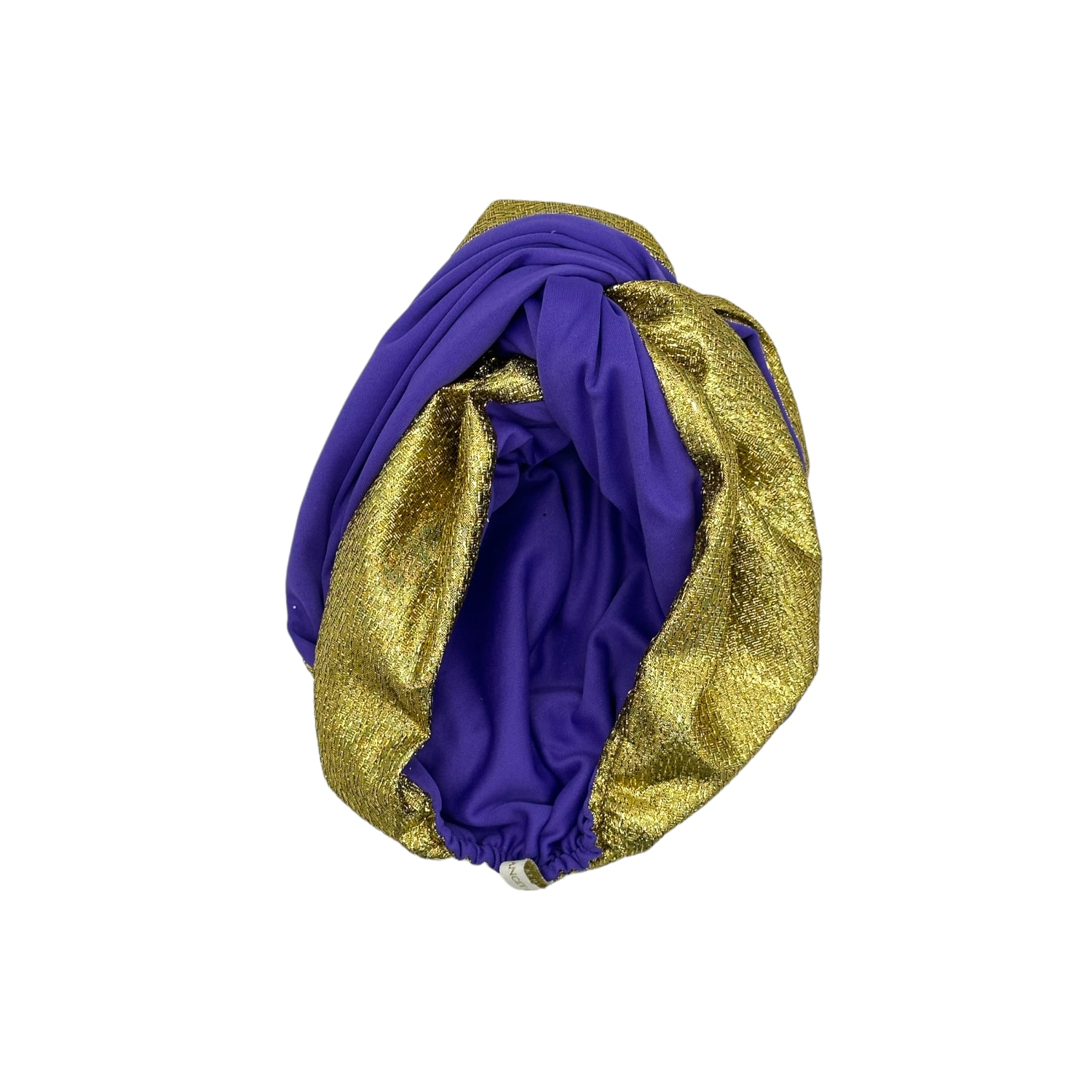 Women’s Gold Miss Snazzy Violetta Turban One Size Julia Clancey