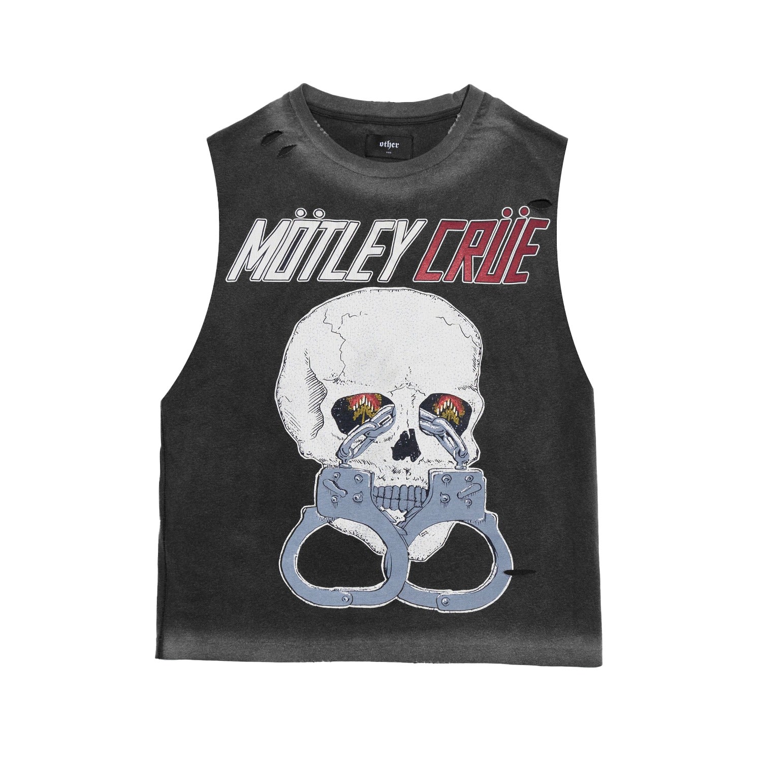 Women’s Motley Crue - Boys In Action - Vintage Band Tank - Heavy Relic Black Extra Large OTHER UK