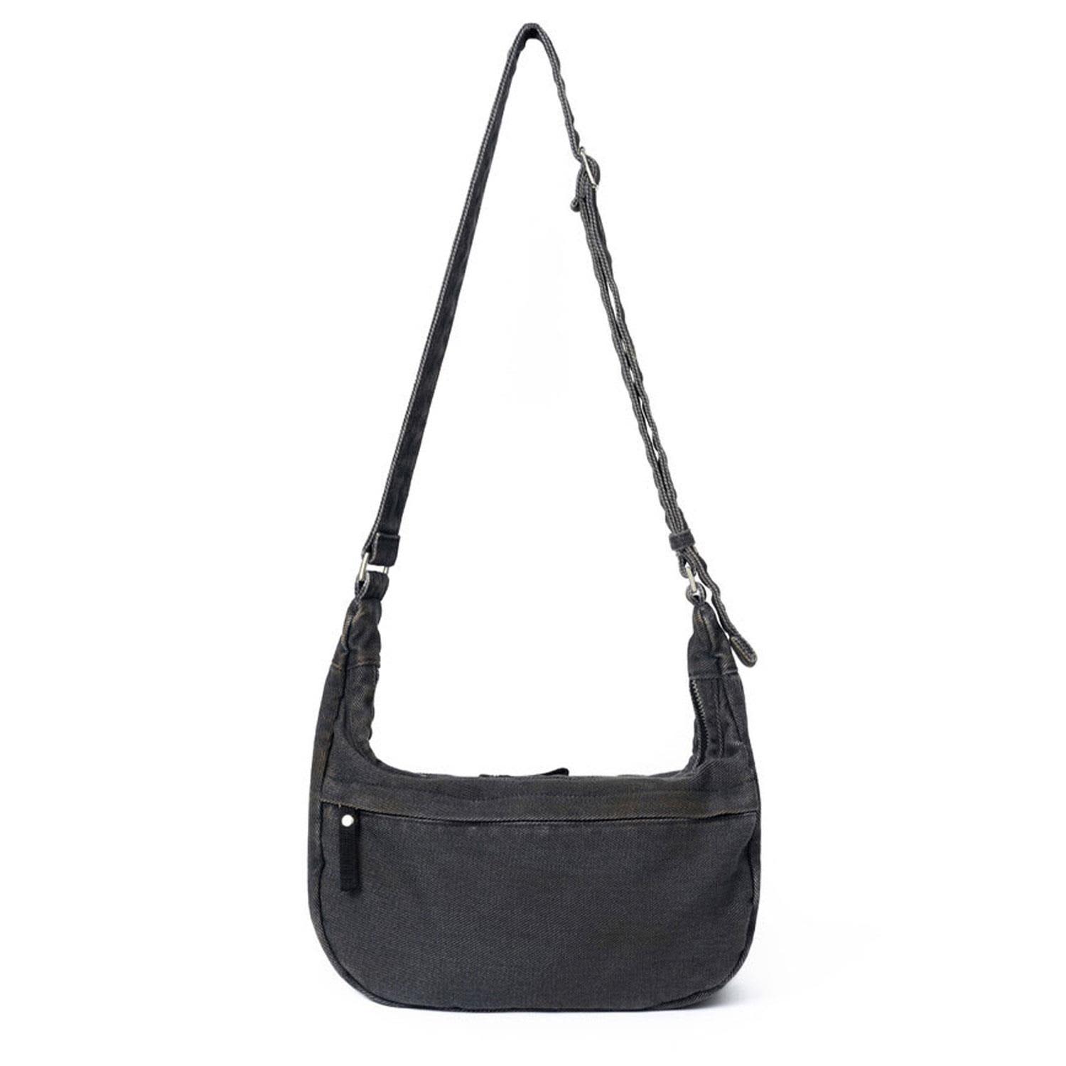 ショルダーバッグ・ポシェット HAHARCHIVE After Pray Edition Perry Washed Hobo Bag Black After Pray Edition | Ferry Washed Hobo Bag - Black | HAH