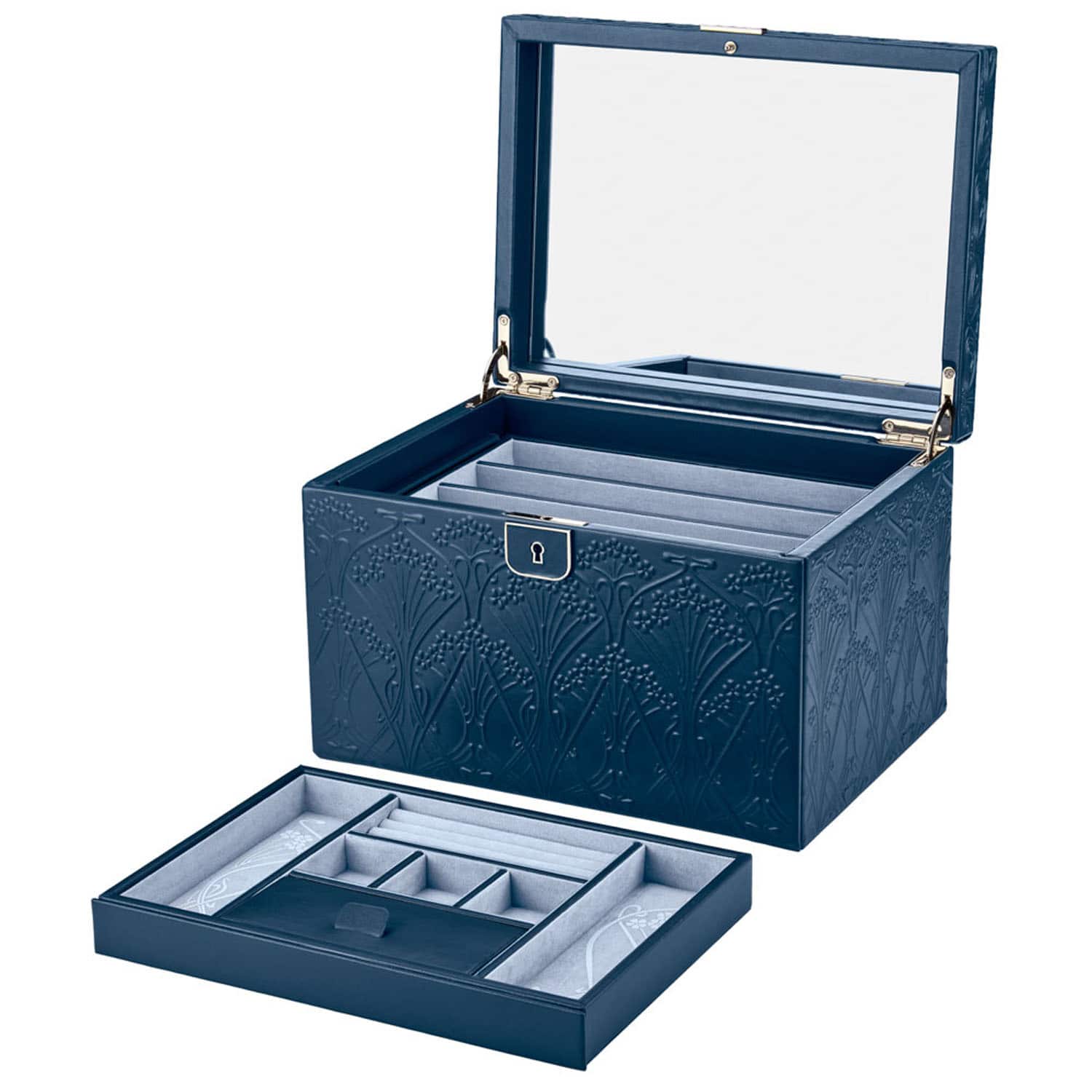 Liberty Large Jewelry Box - Navy | WOLF | Wolf & Badger