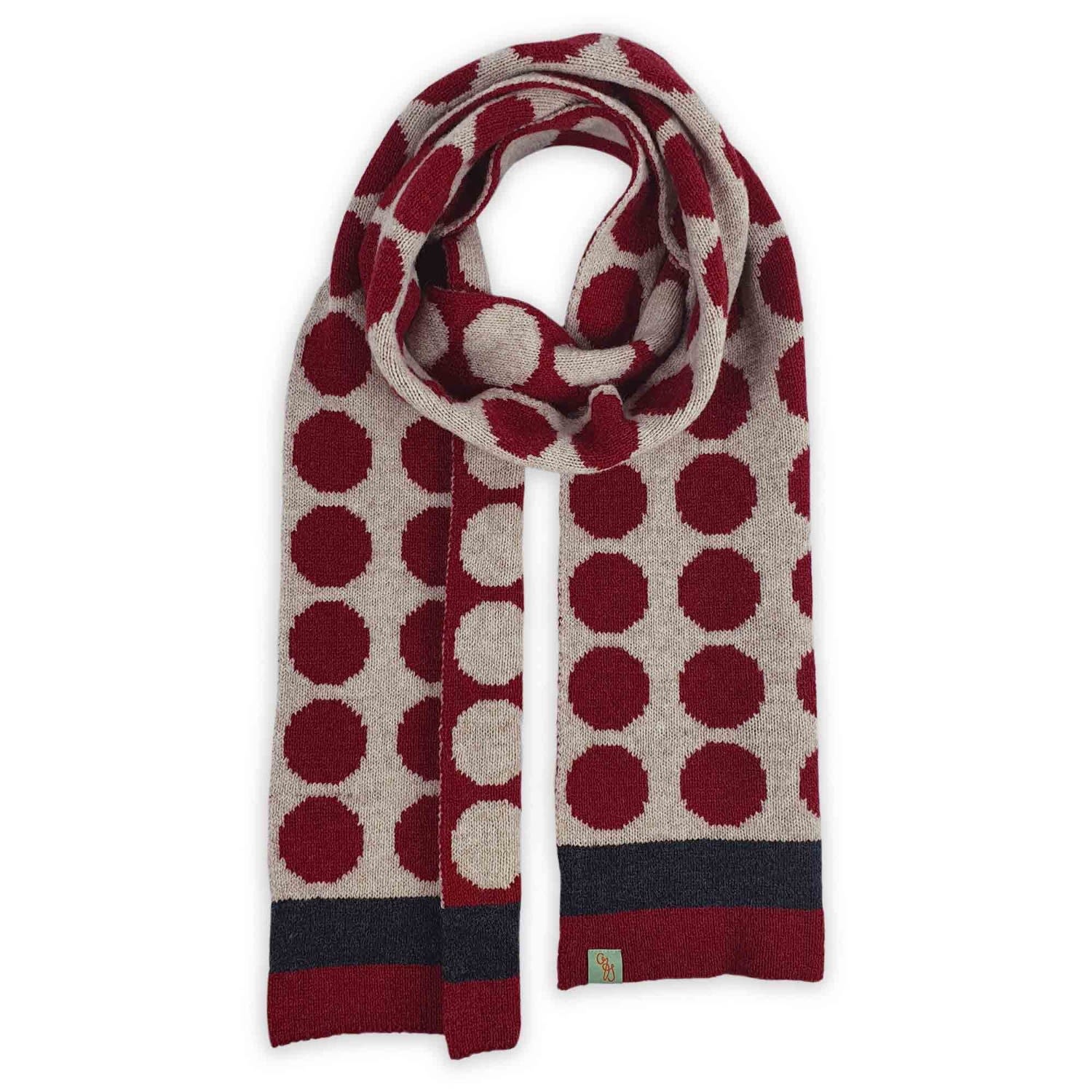 Women’s Scarves - Velvet - Poppy Red Otto & Spike