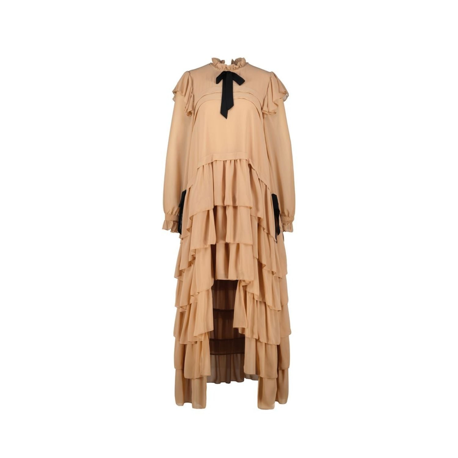Mammu Couture Women's Neutrals / Brown Dress Lèonie Mocha - Maxi