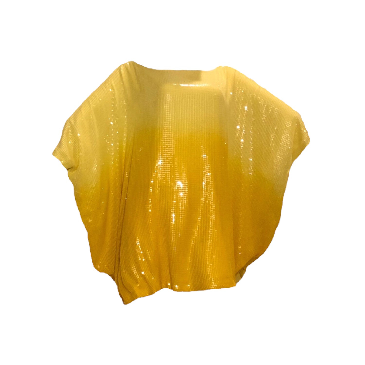 Julia Clancey Women's Yellow Madam Mini Sunshine Sequin Kaftan In Yellow