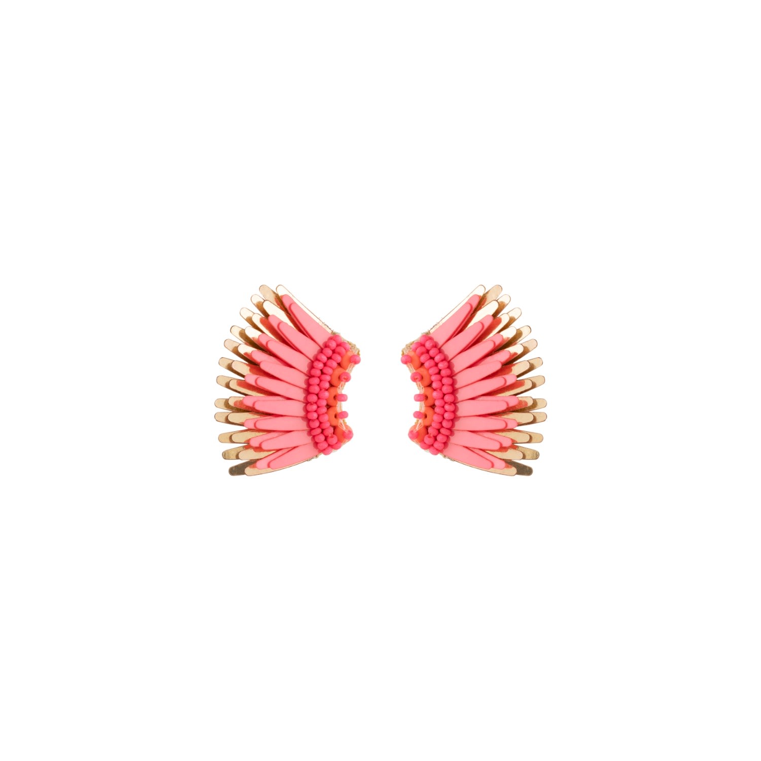 Mignonne Gavigan Women's Pink / Purple Micro Madeline Earrings Hot Pink Rosegold