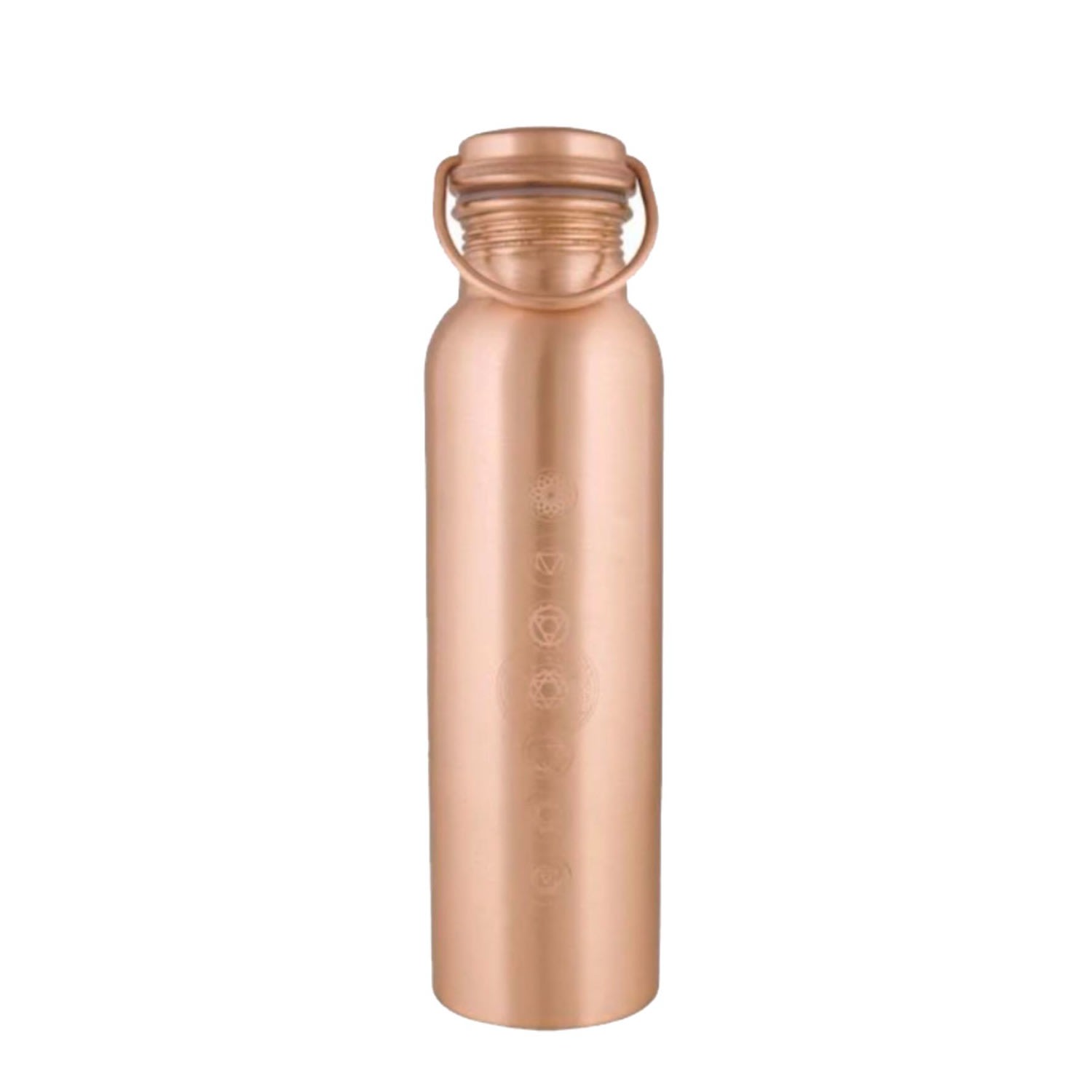Shakti Warrior Rose Gold Pure Copper Bottle - Chakra In Rose Gold